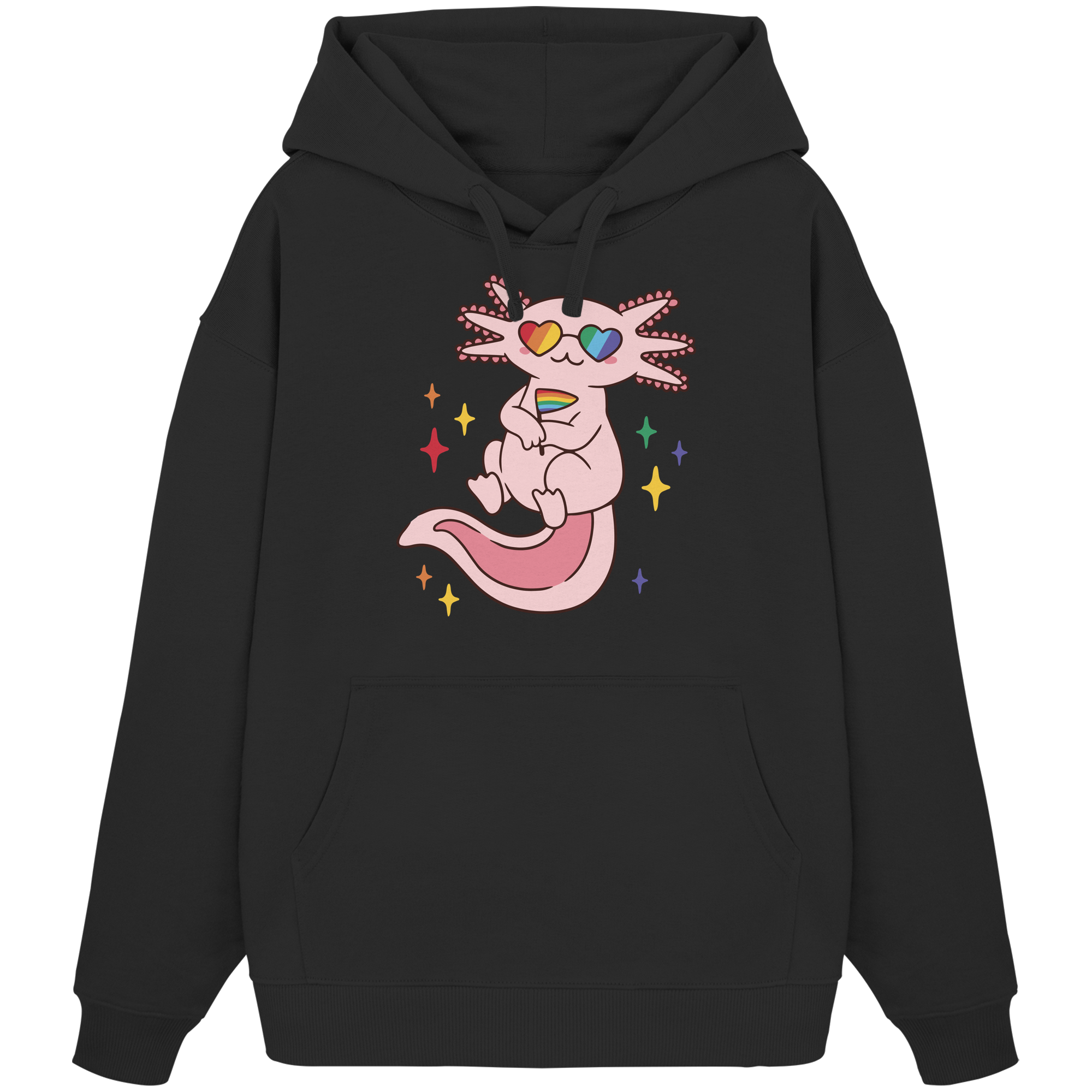 Big Pride Axolotl - Organic Oversize Hoodie