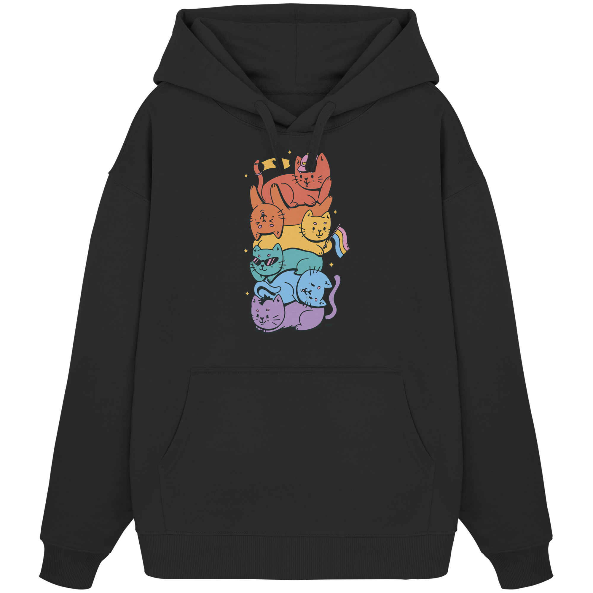 LGBTQ+ Katzen - Organic Oversize Hoodie