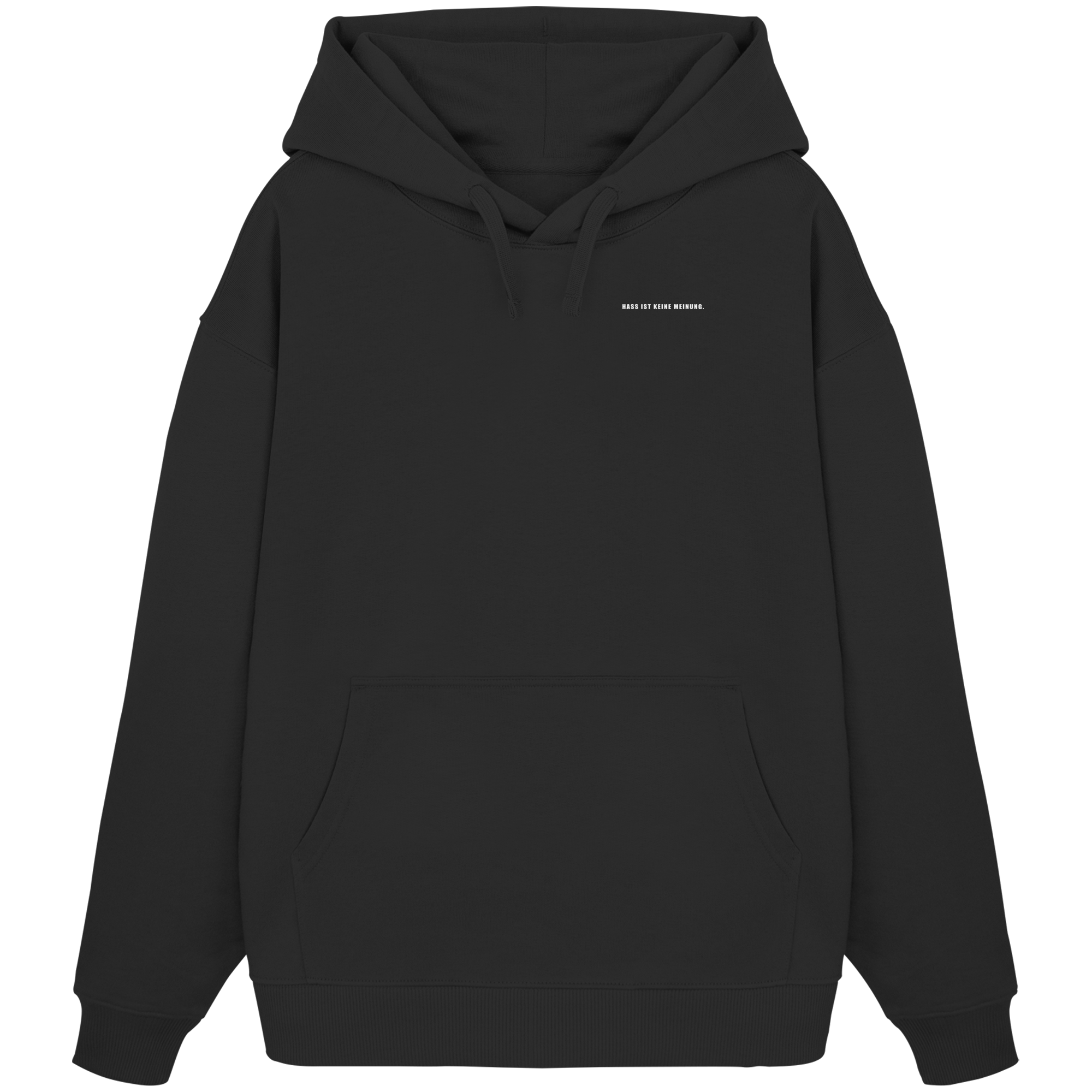 Es gibt 2 Arten von AfD Wählenden Backprint (dunkel) - Organic Oversize Hoodie