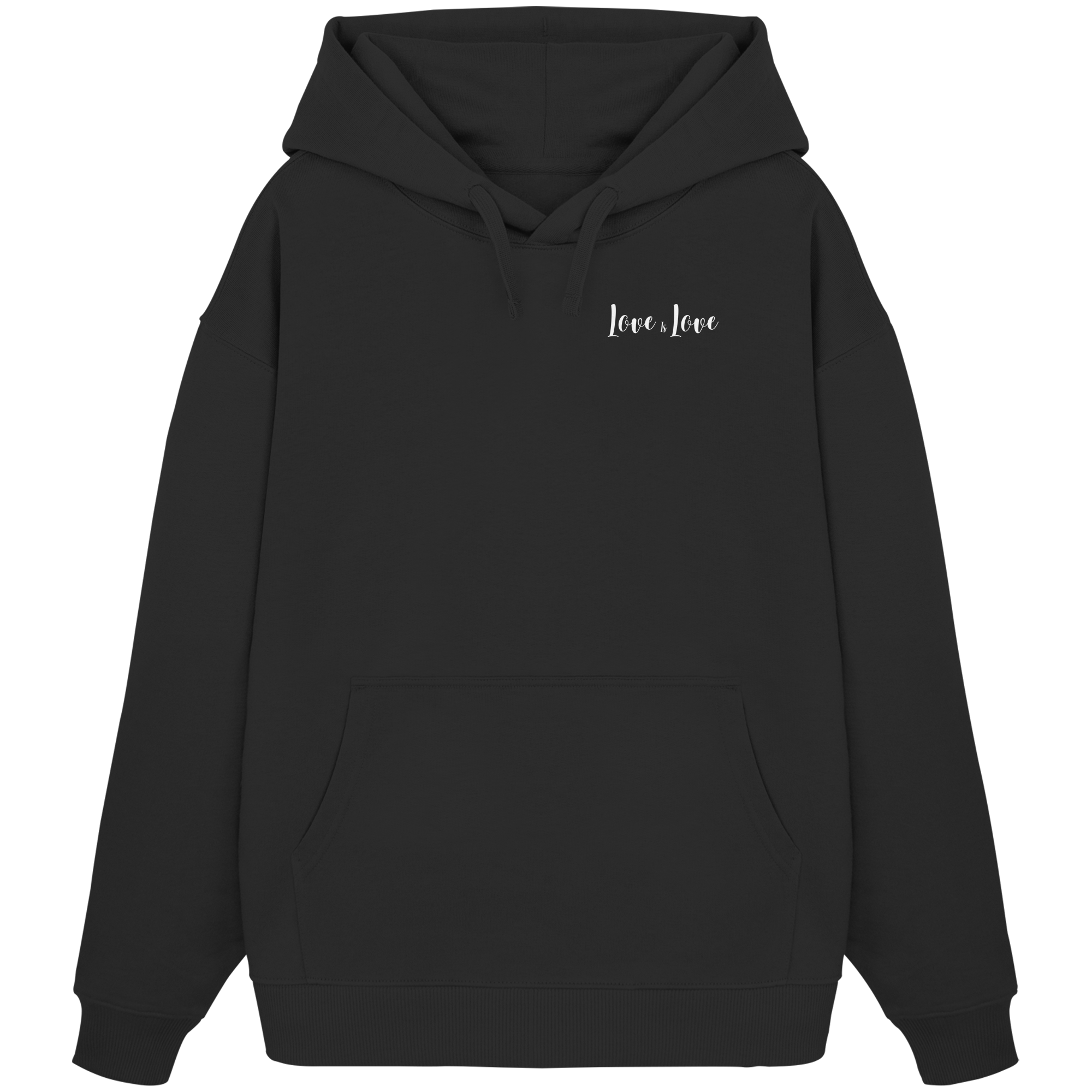 Love is Love "Calligraphy Edition" - Organic Oversize Hoodie