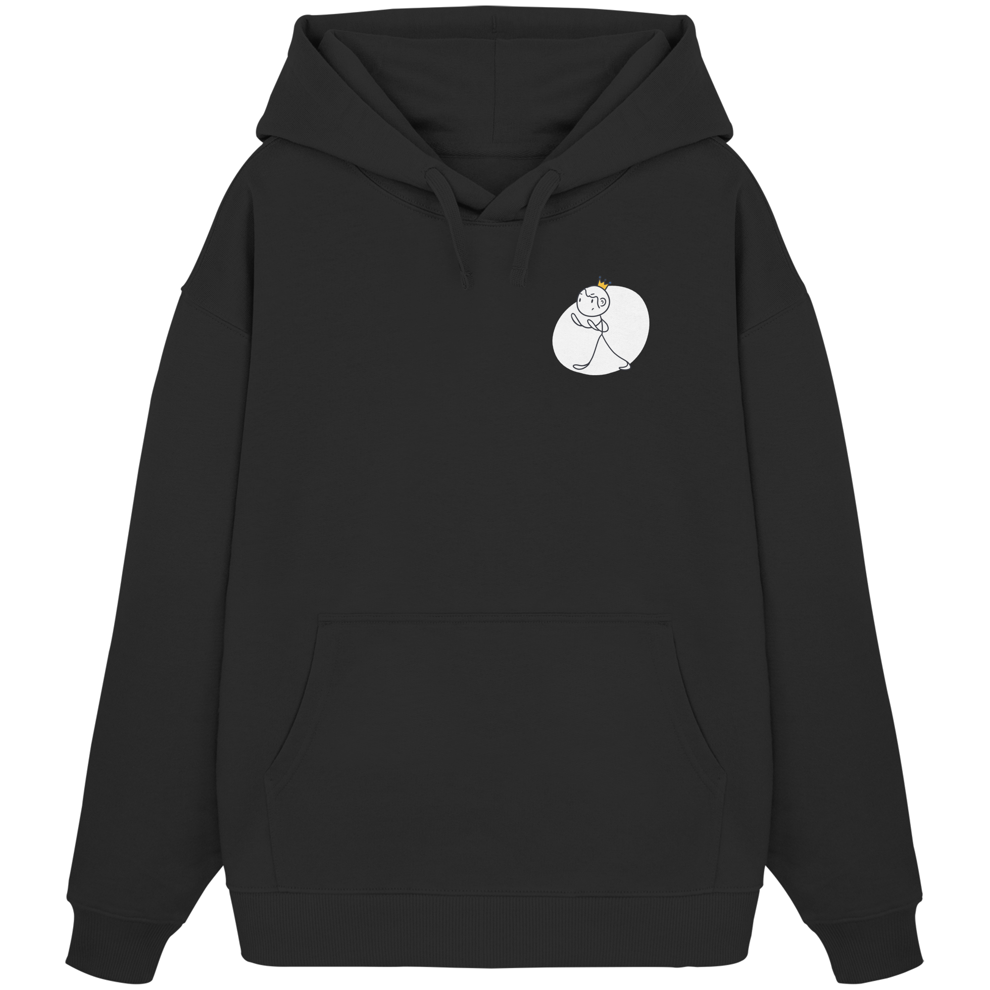 Seelenmännchen "Selbstverteidigung Edition" Brustprint (dunkel) - Organic Oversize Hoodie