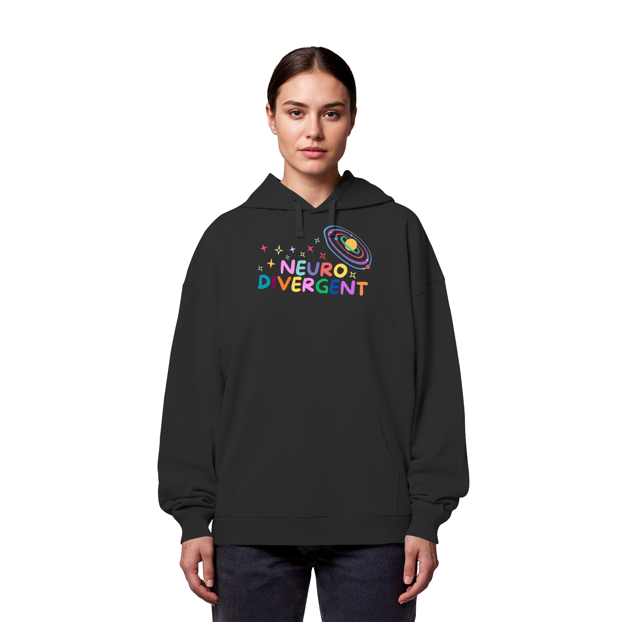 Neurodivergent "Planet Edition" - Organic Oversize Hoodie