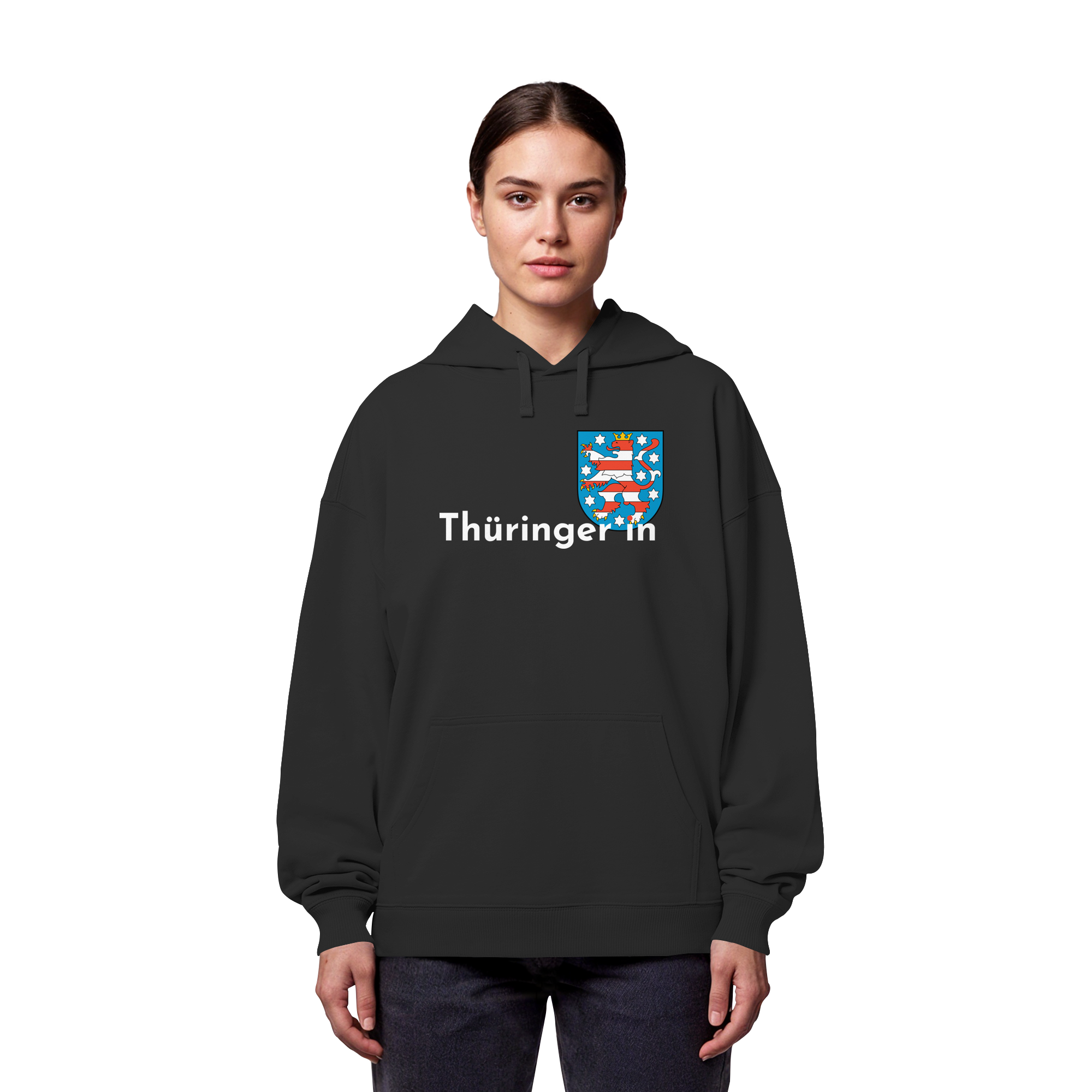 Thüringer*in "Wappen Edition" - Organic Oversize Hoodie