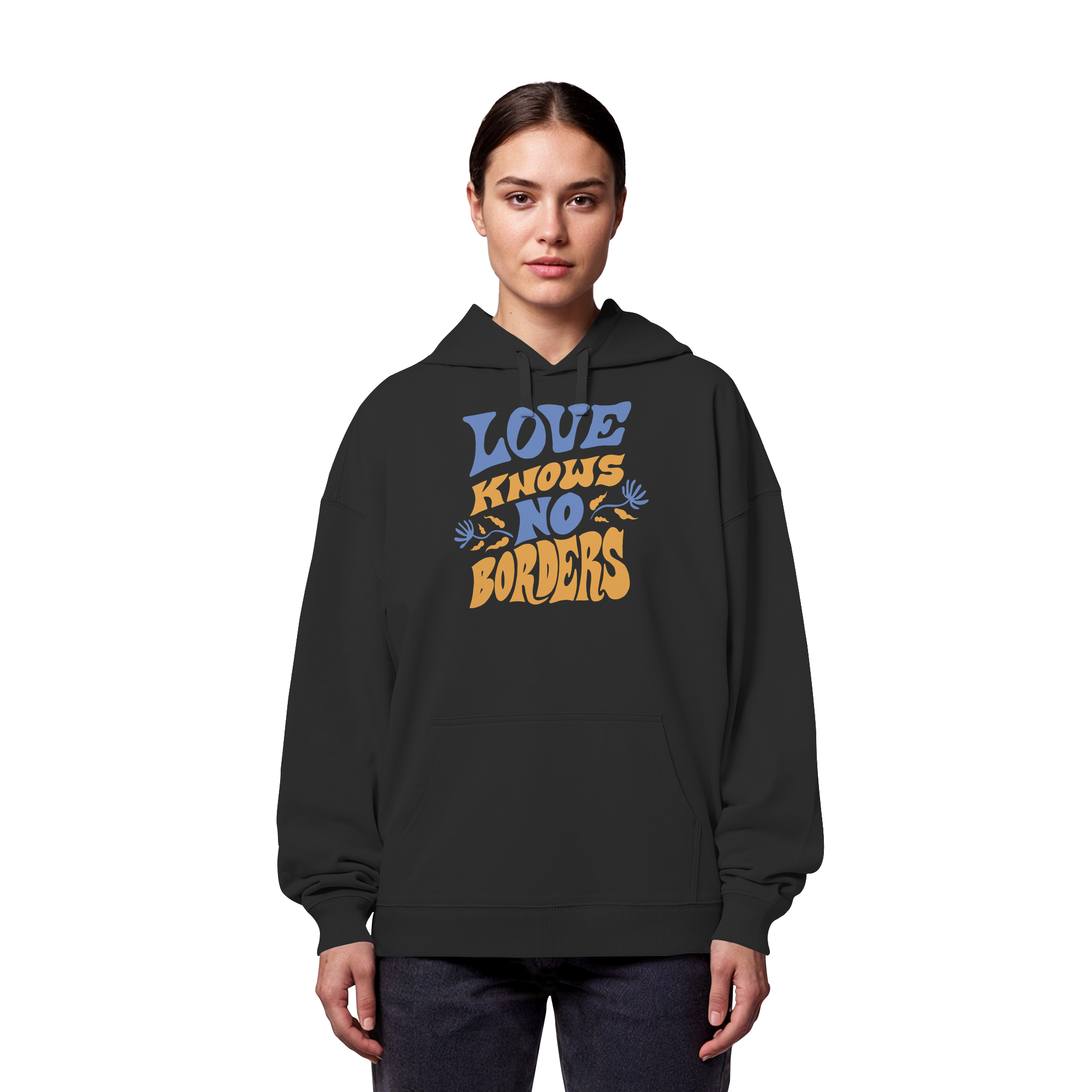 Love Knows No Borders - Organic Oversize Hoodie