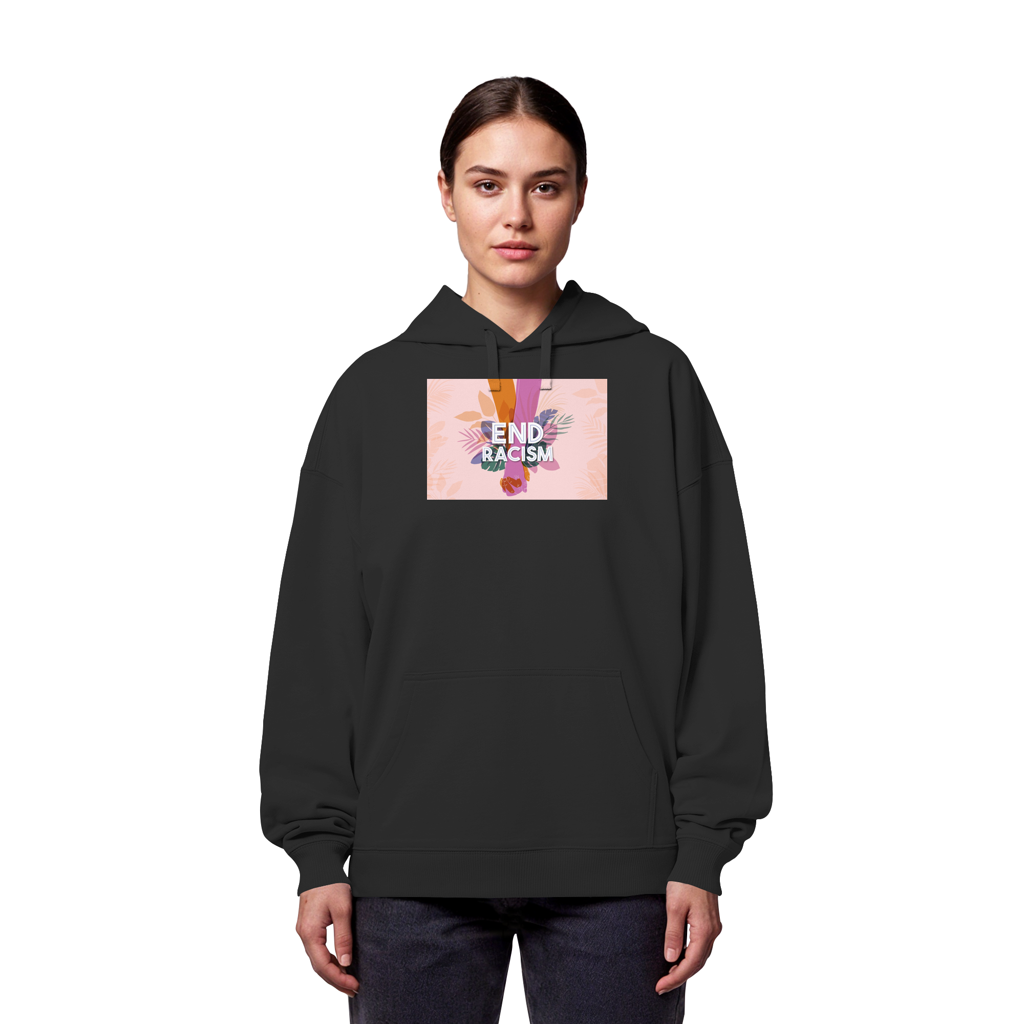 End Racism - Organic Oversize Hoodie