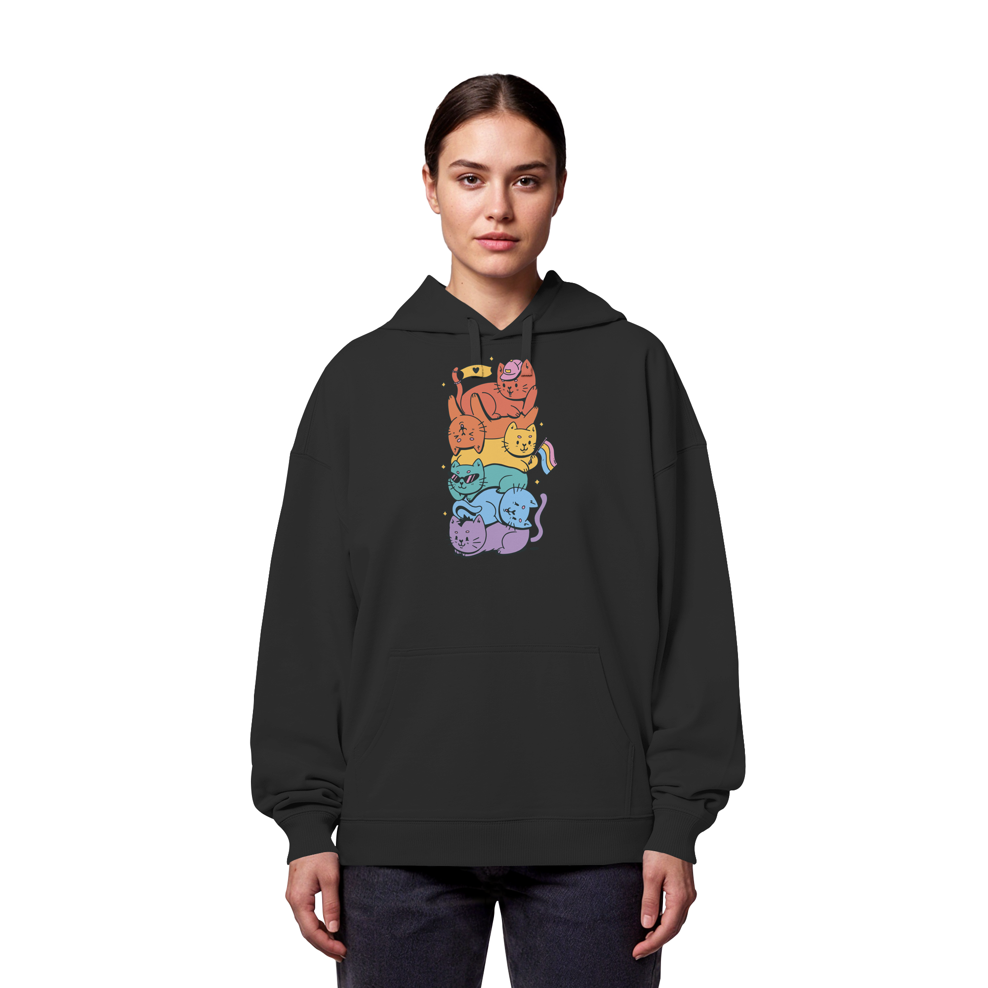 LGBTQ+ Katzen - Organic Oversize Hoodie