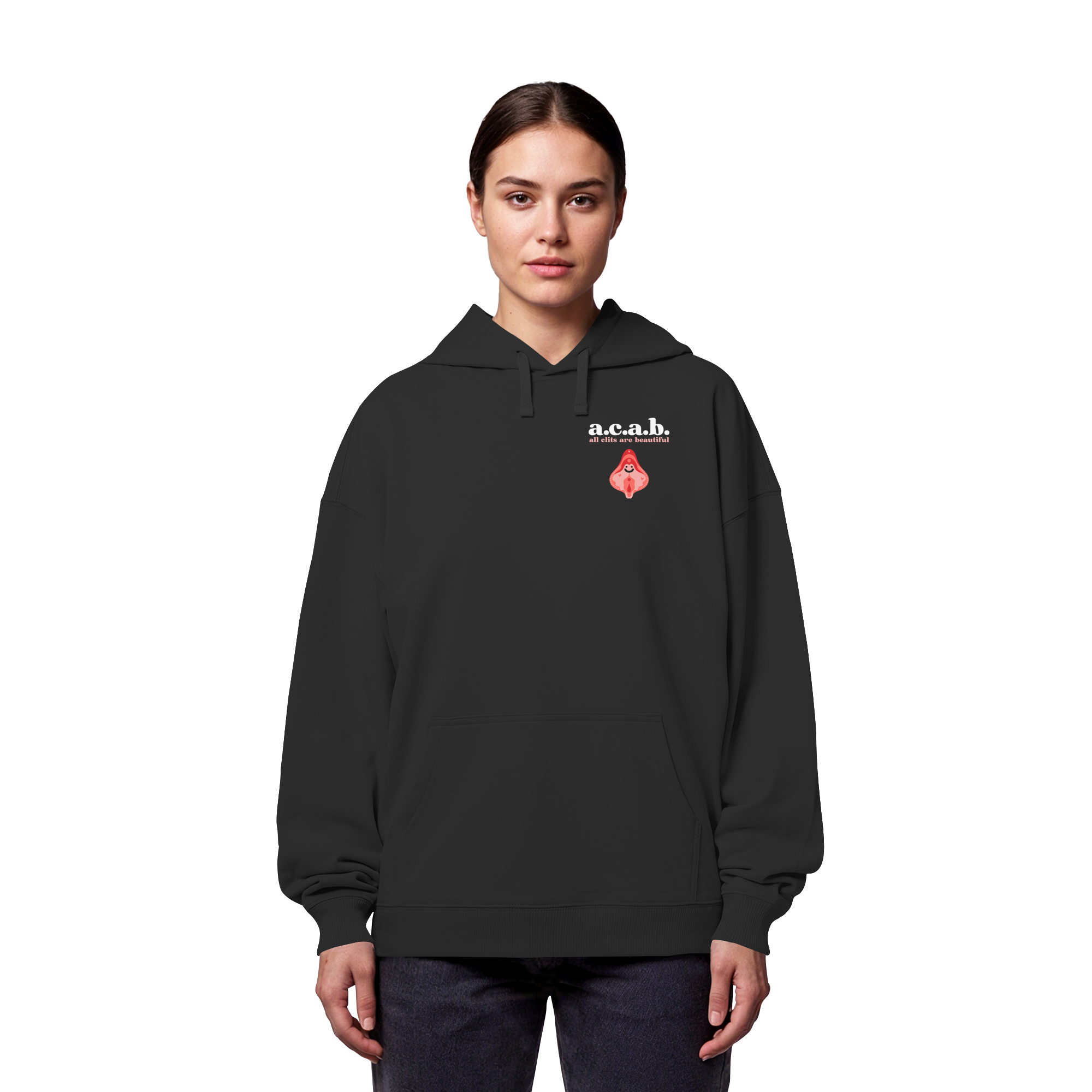 A.C.A.B. All Clits are Beautiful - Organic Oversize Hoodie