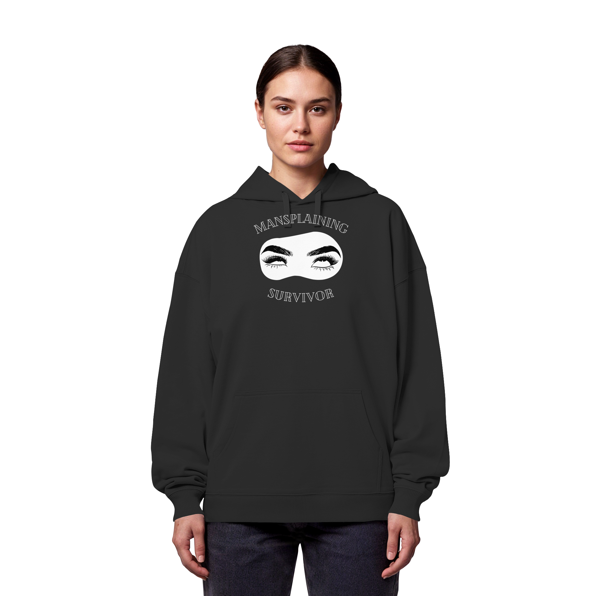 Mansplaining Survivor - Organic Oversize Hoodie