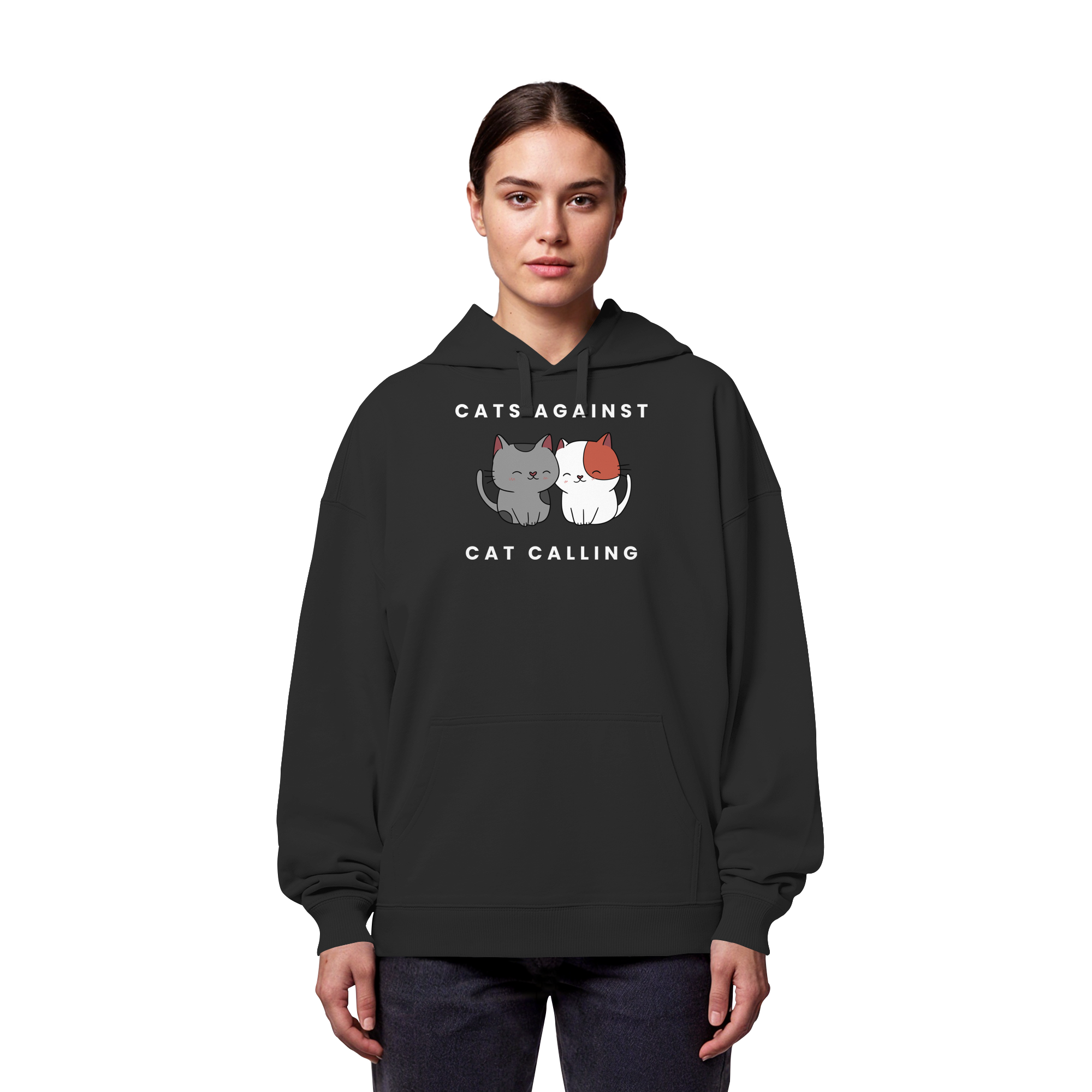 Cats Against Catcalling "Cuddle Edition" - Organic Oversize Hoodie