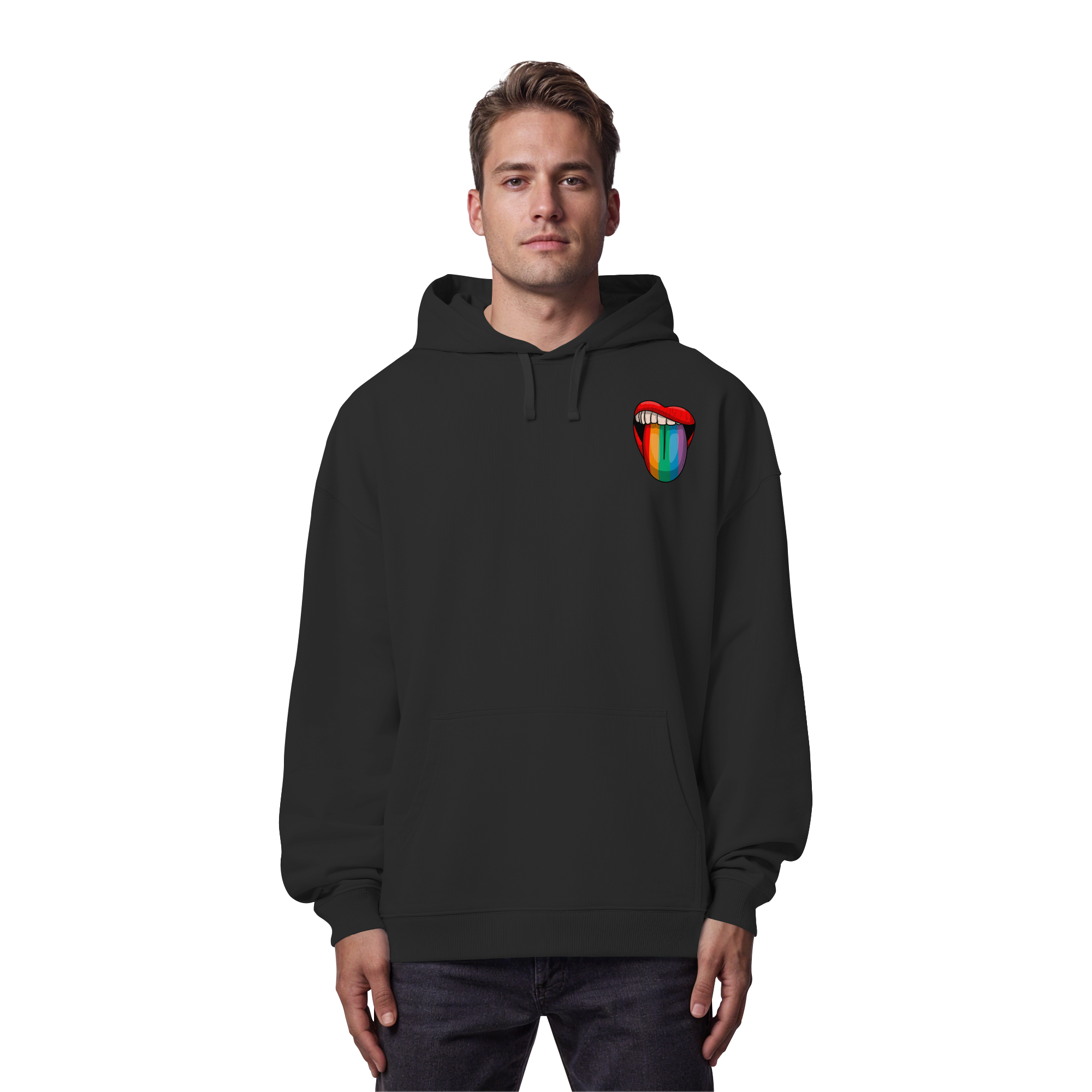 Speak Up or Shut Up Backprint - Organic Oversize Hoodie
