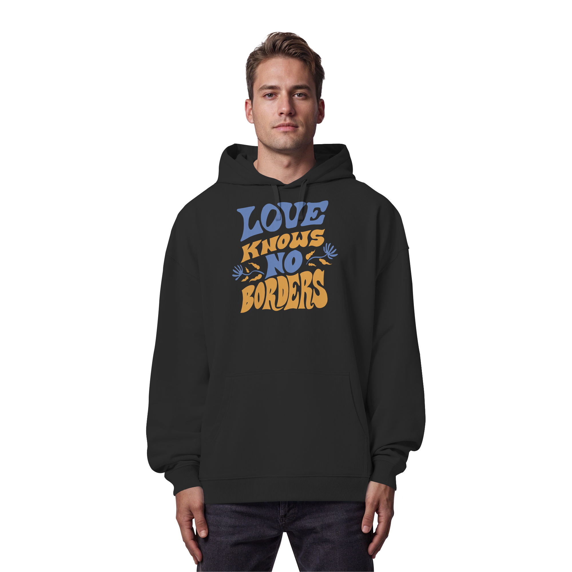 Love Knows No Borders - Organic Oversize Hoodie