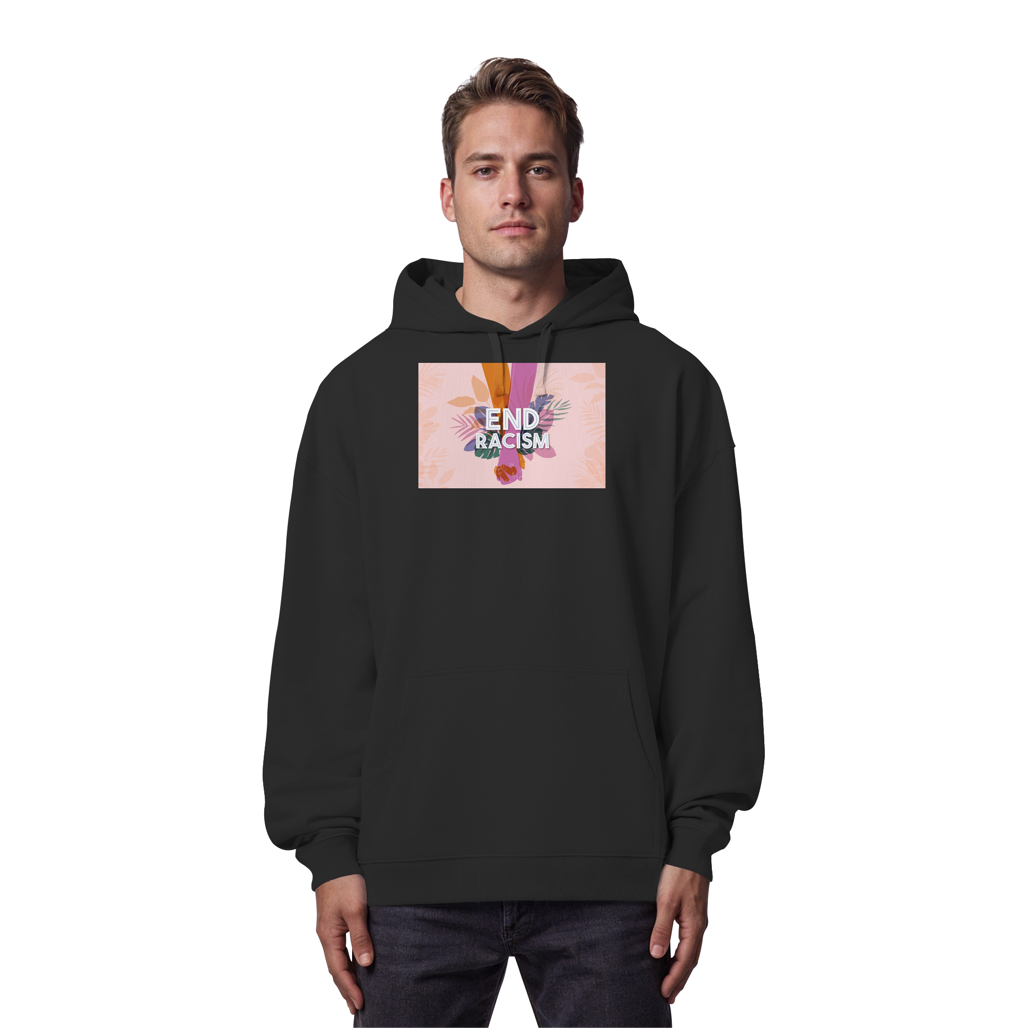 End Racism - Organic Oversize Hoodie