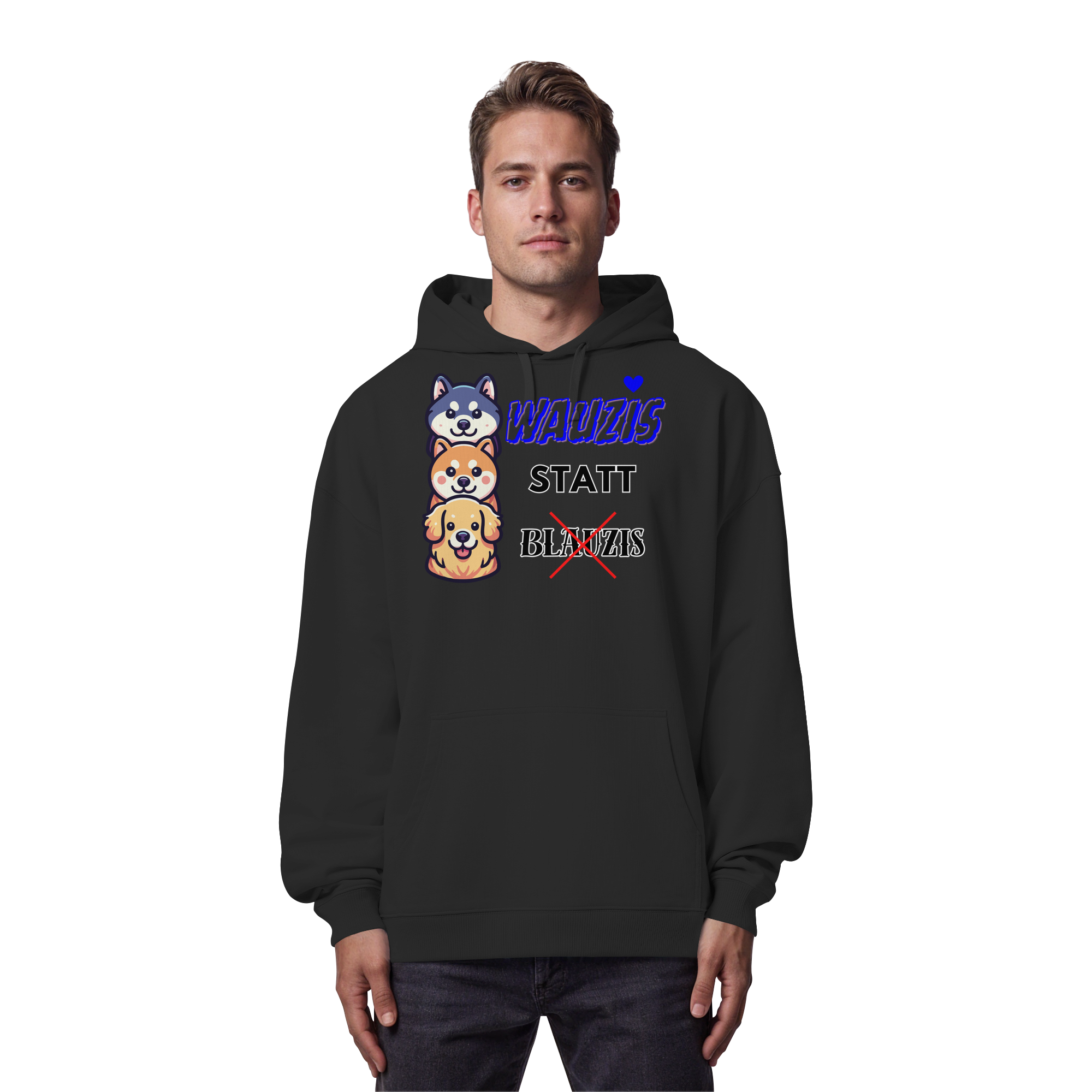 Wauzis statt Blauzis - Organic Oversize Hoodie