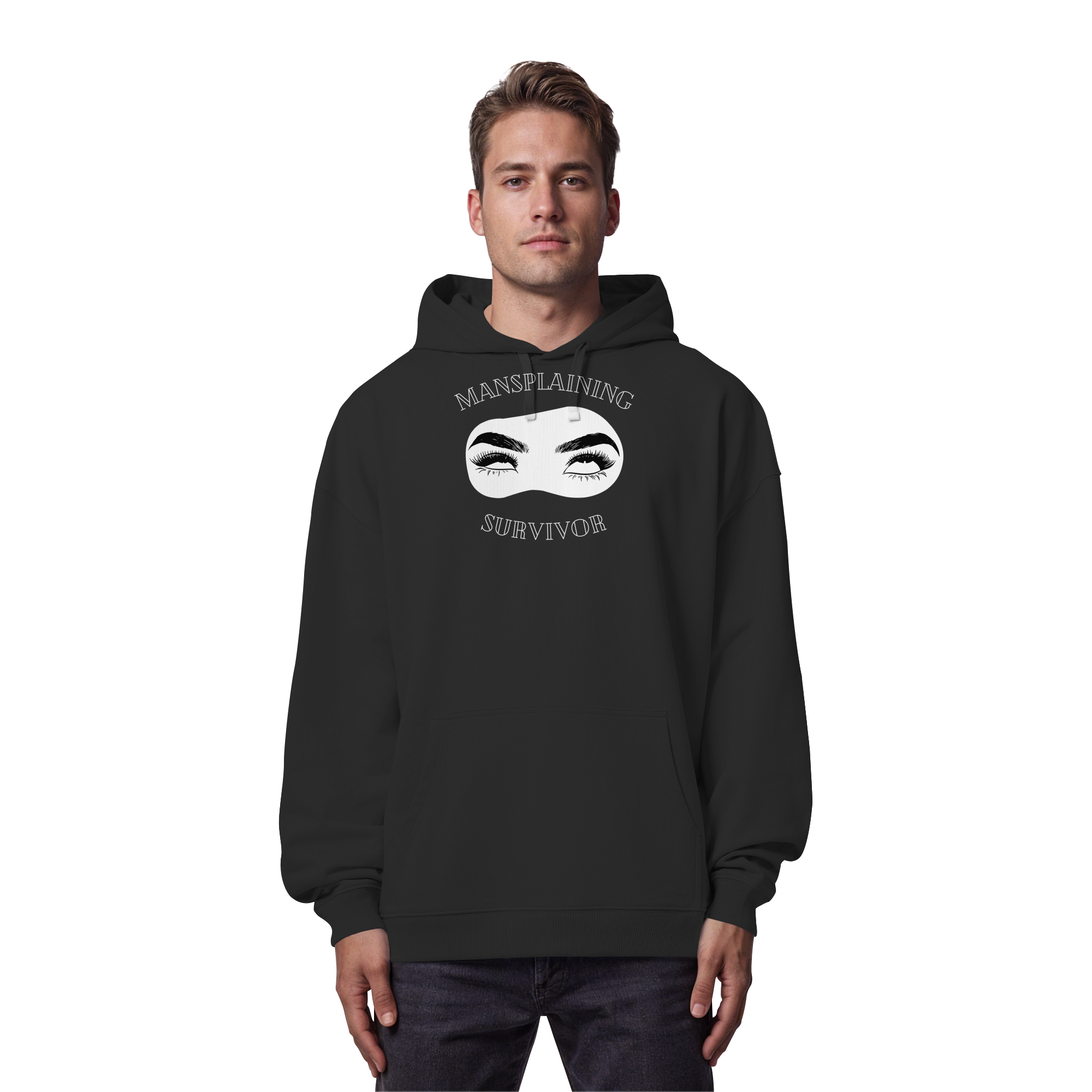 Mansplaining Survivor - Organic Oversize Hoodie
