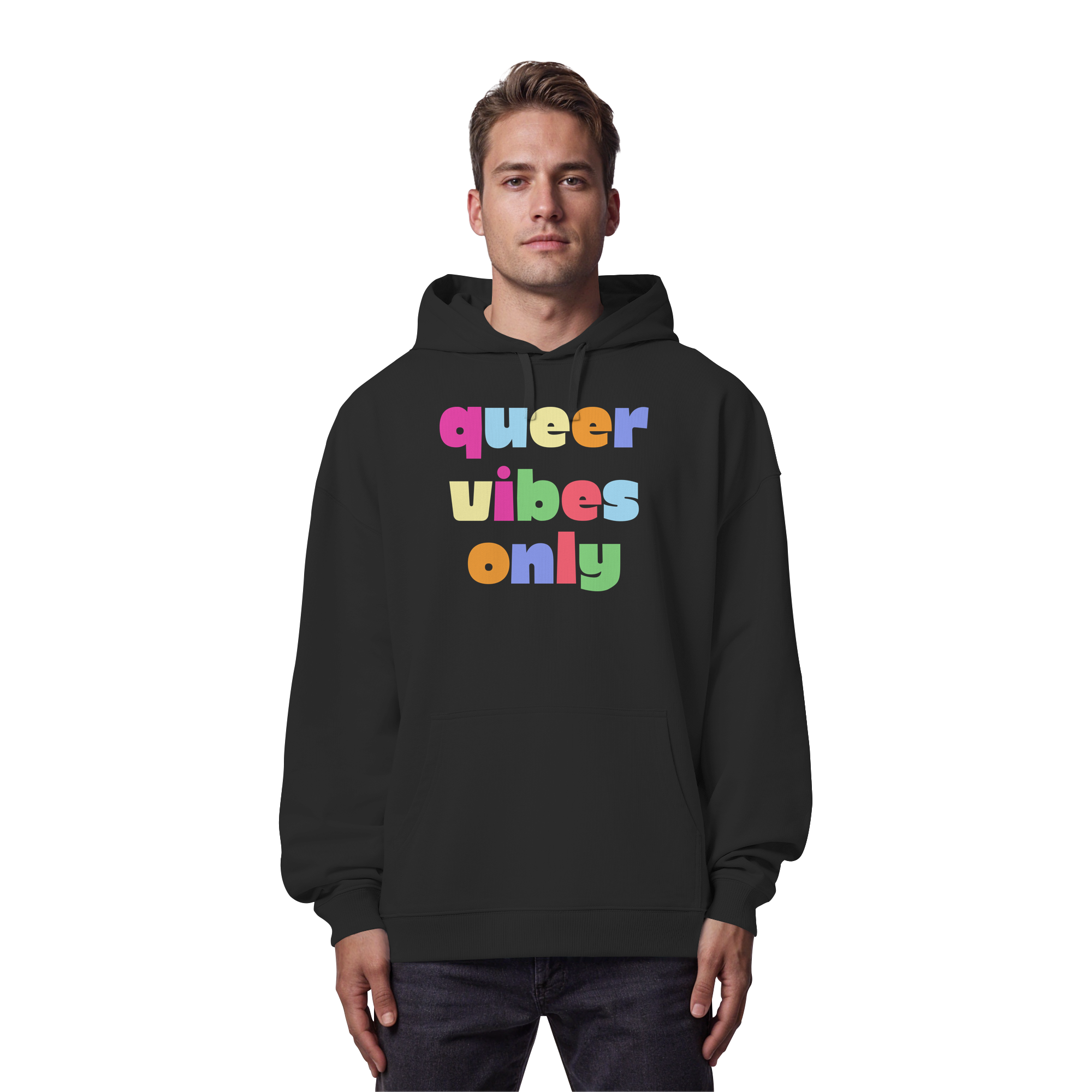 Queer Vibes Only - Organic Oversize Hoodie
