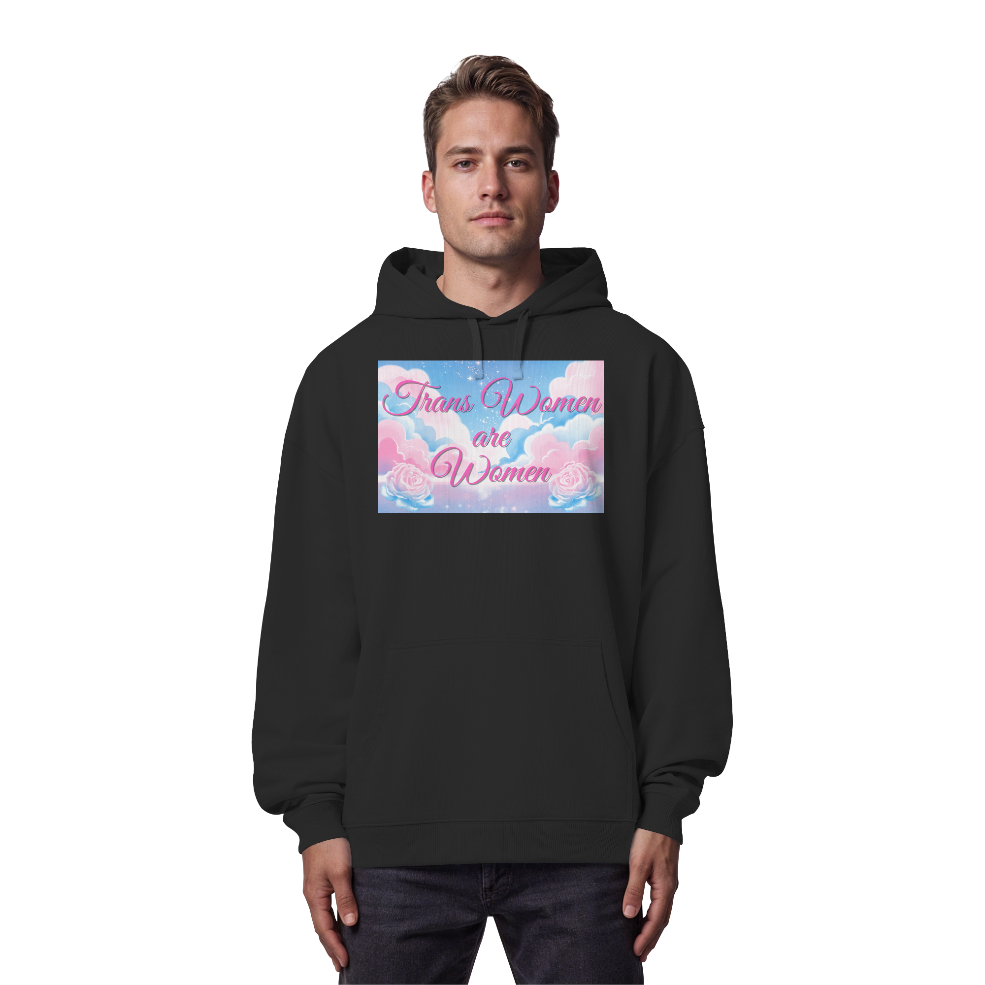 Trans Women are Women "Rosenhimmel Edition" - Organic Oversize Hoodie