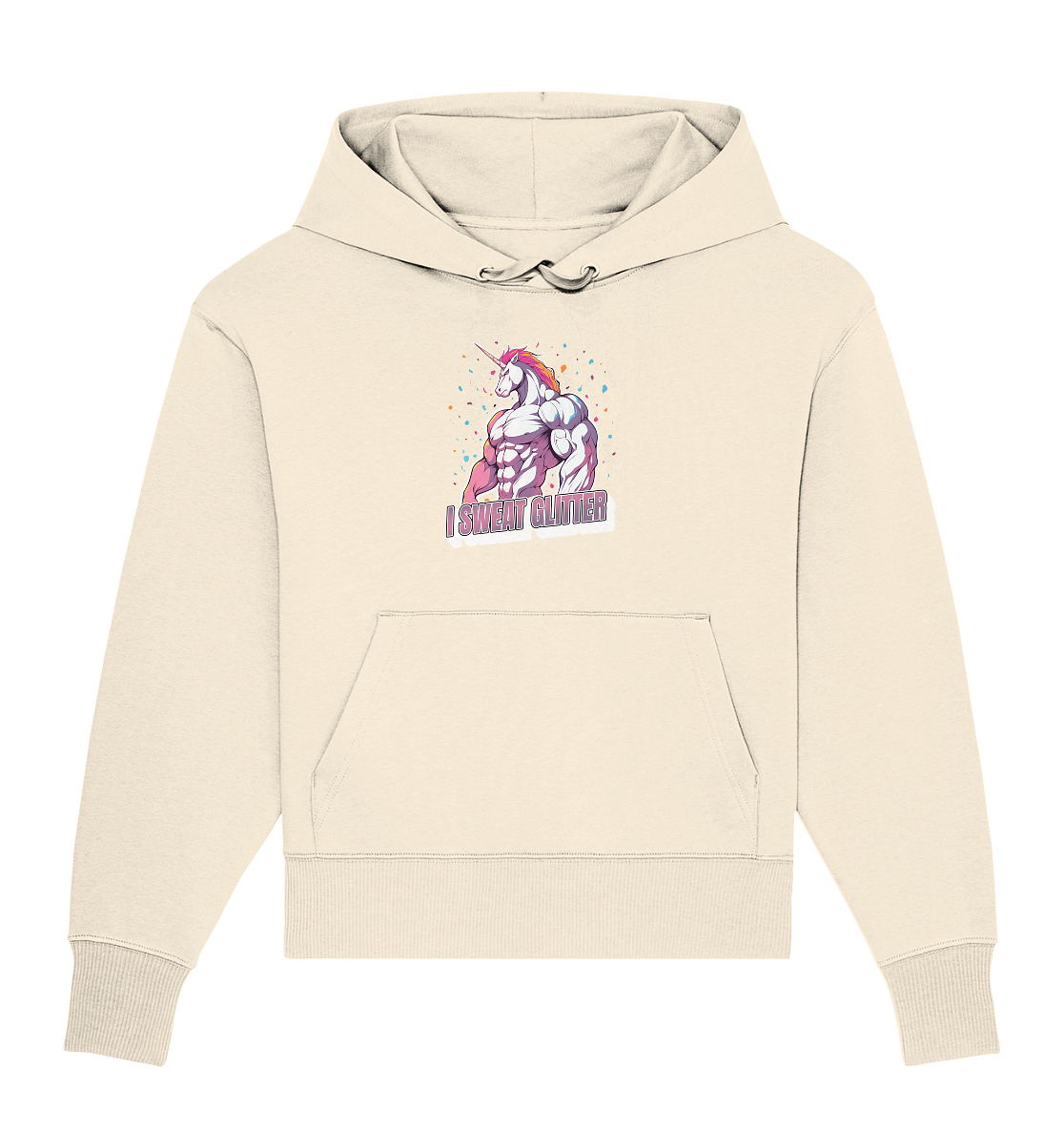 I sweat Glitter - Organic Oversize Hoodie