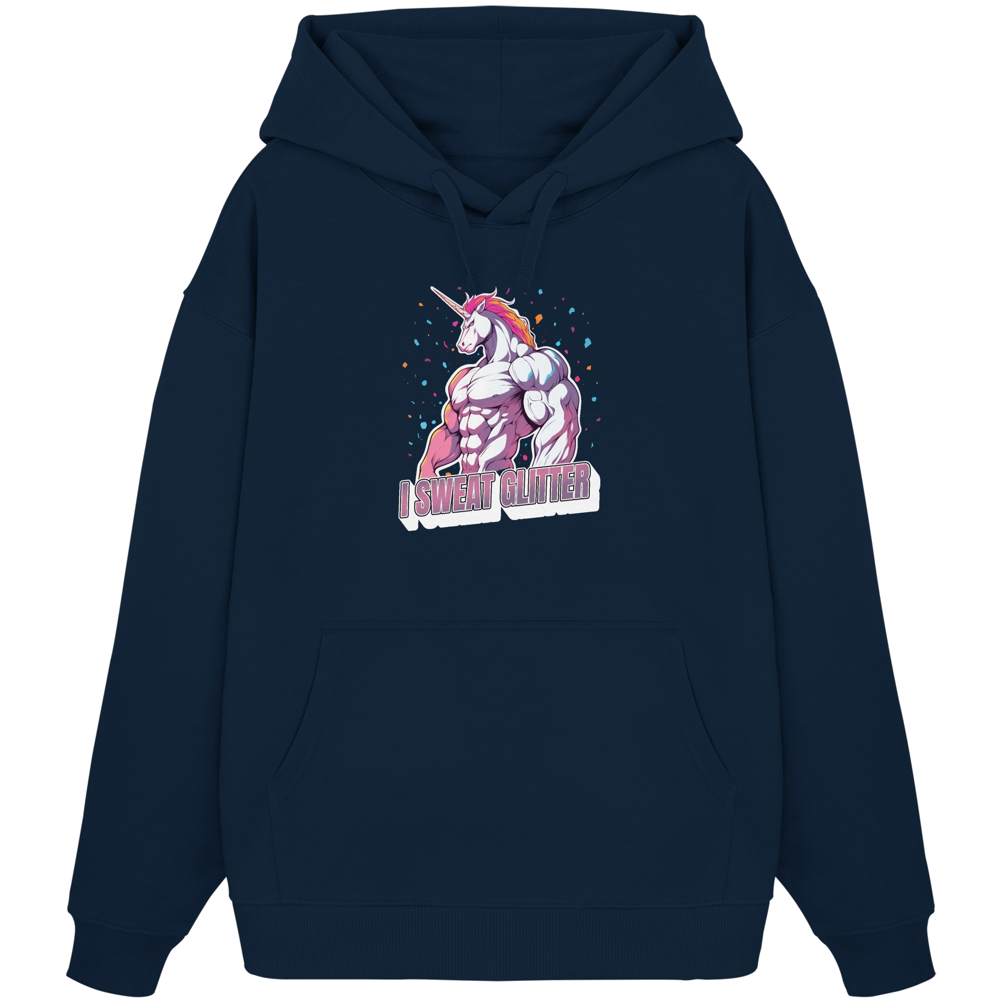 I sweat Glitter - Organic Oversize Hoodie