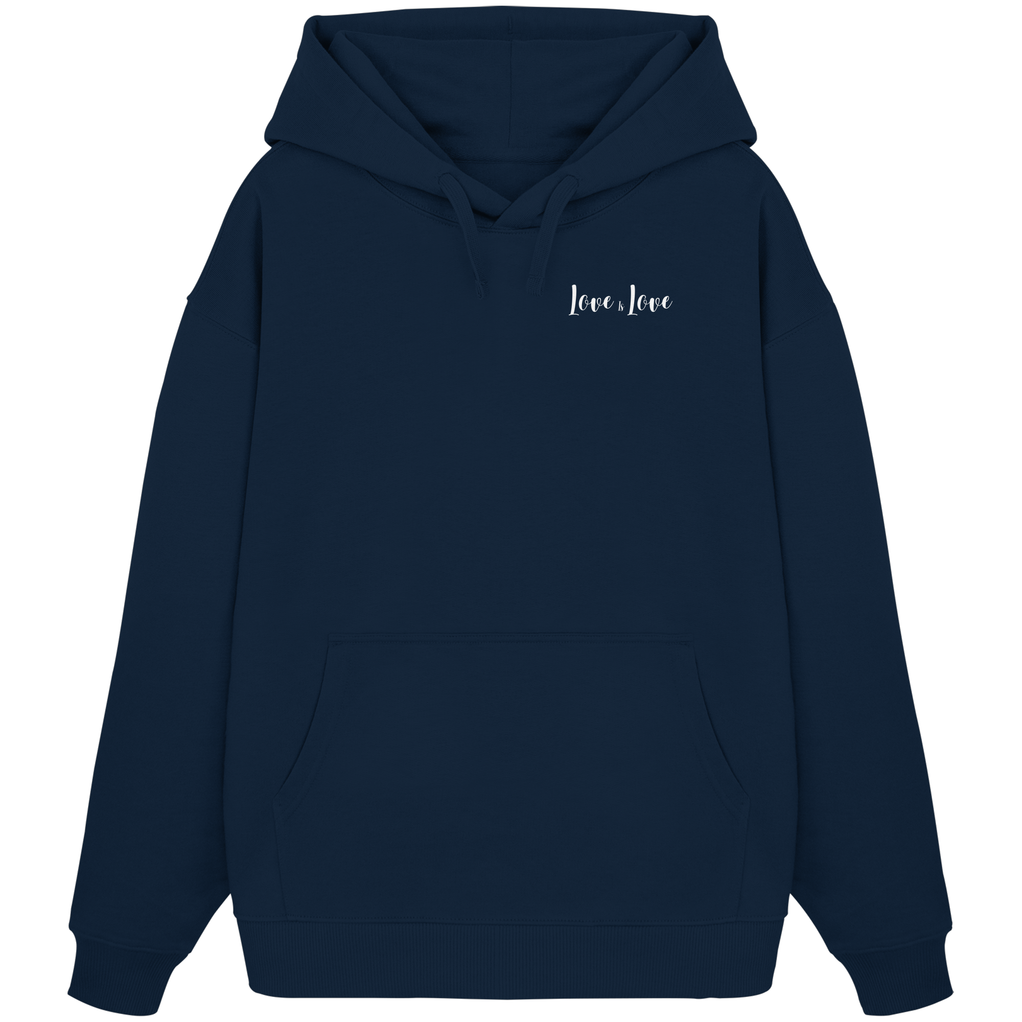 Love is Love "Calligraphy Edition" - Organic Oversize Hoodie
