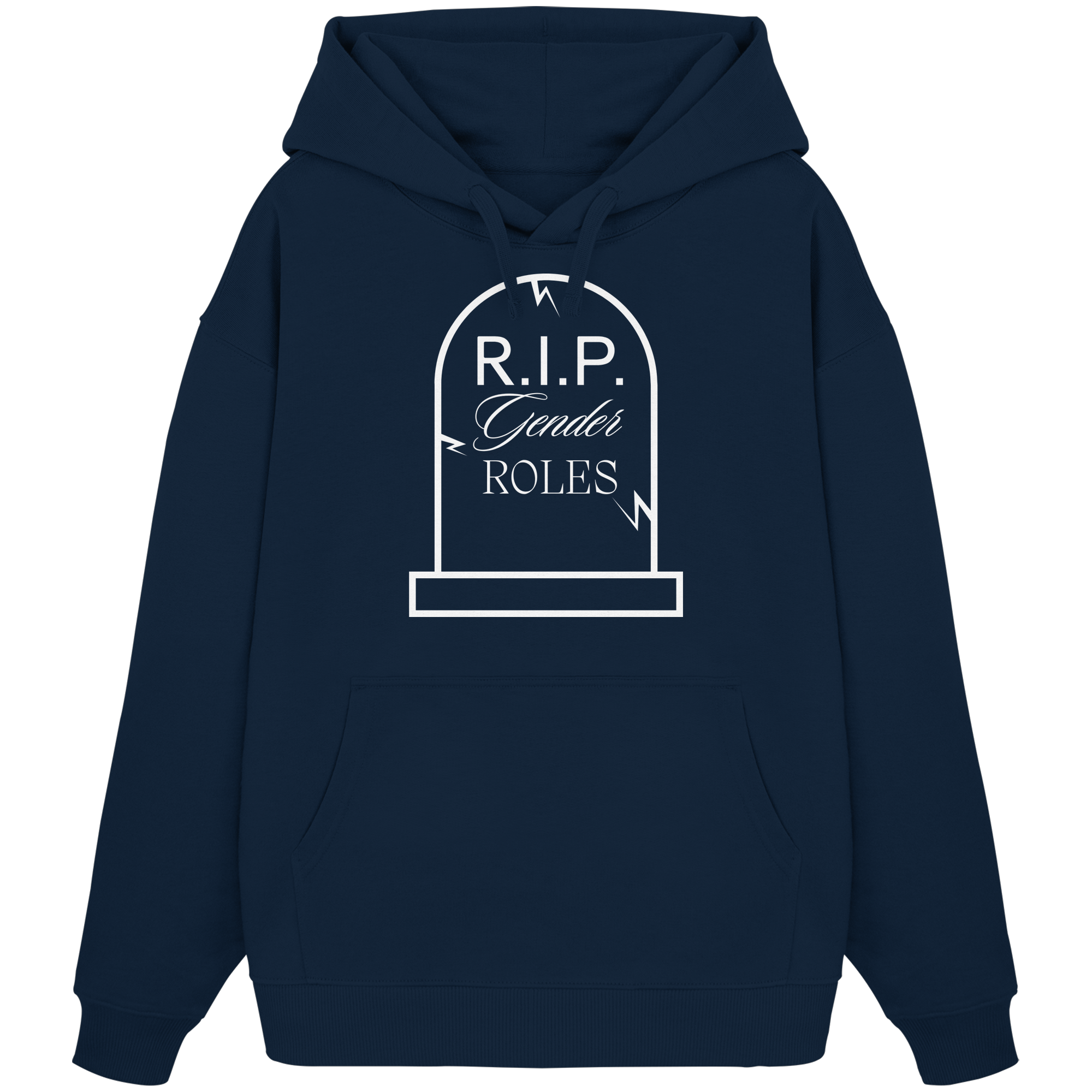 RIP Gender Roles - Organic Oversize Hoodie