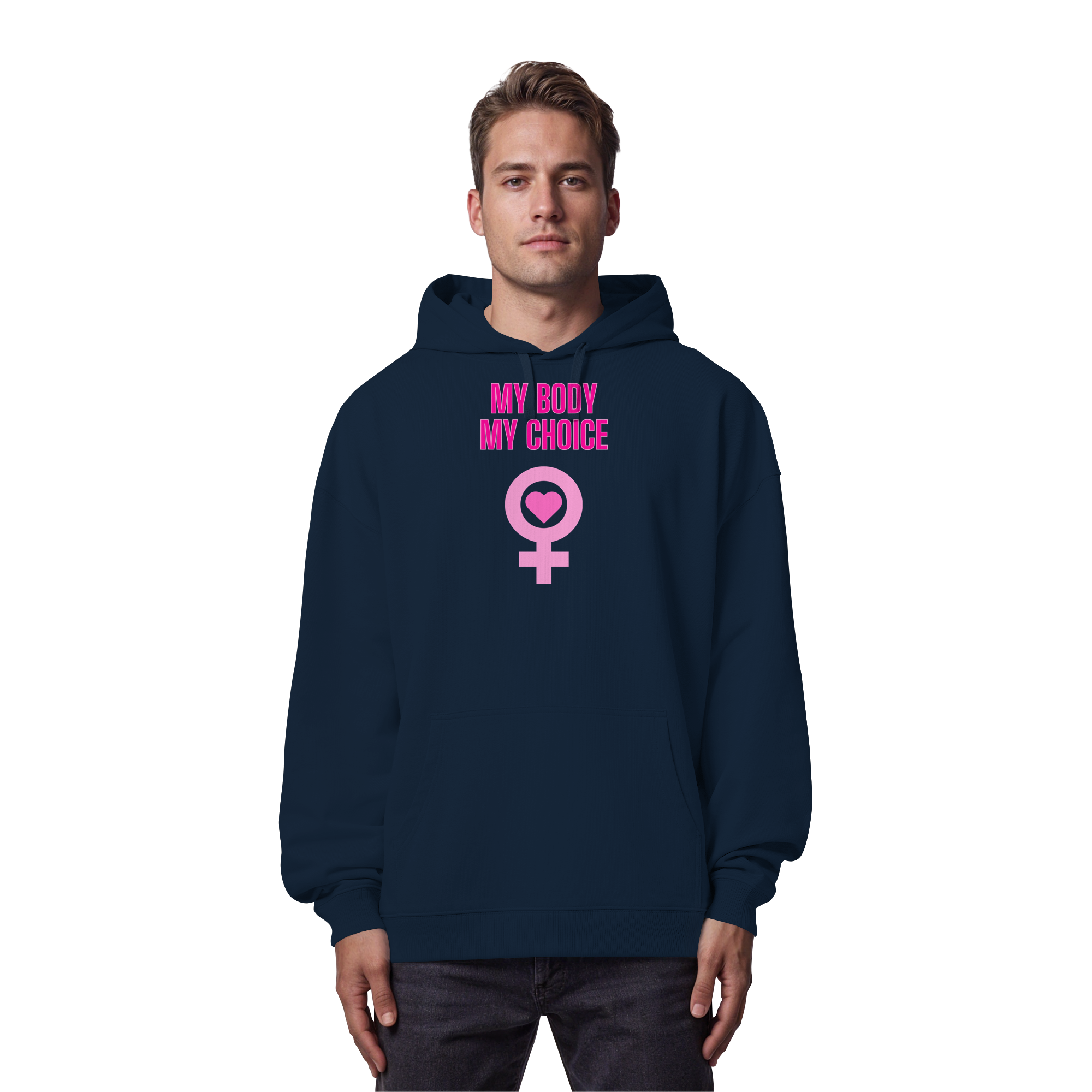 My Body My Choice "Pink Power Edition" - Organic Oversize Hoodie