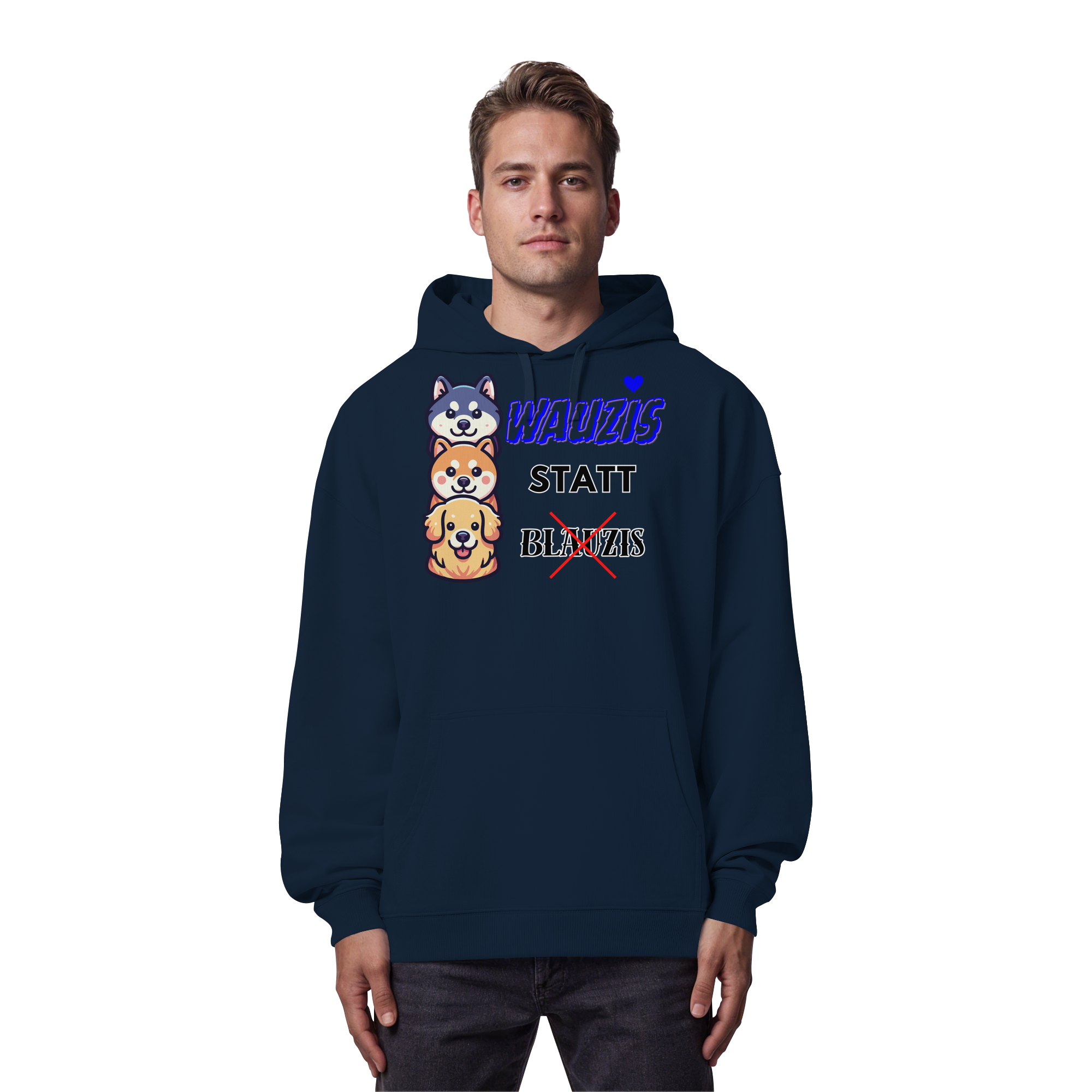 Wauzis statt Blauzis - Organic Oversize Hoodie