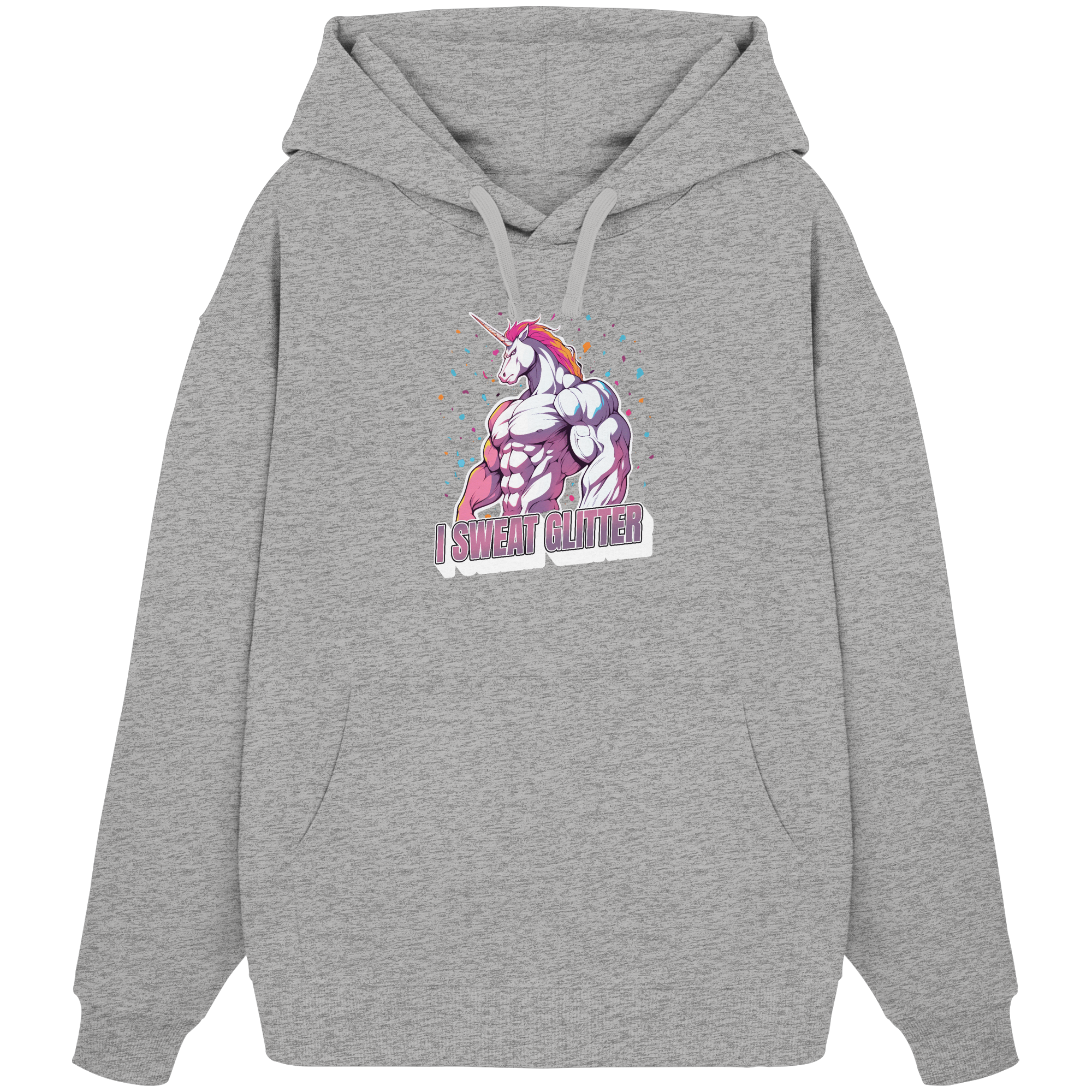 I sweat Glitter - Organic Oversize Hoodie