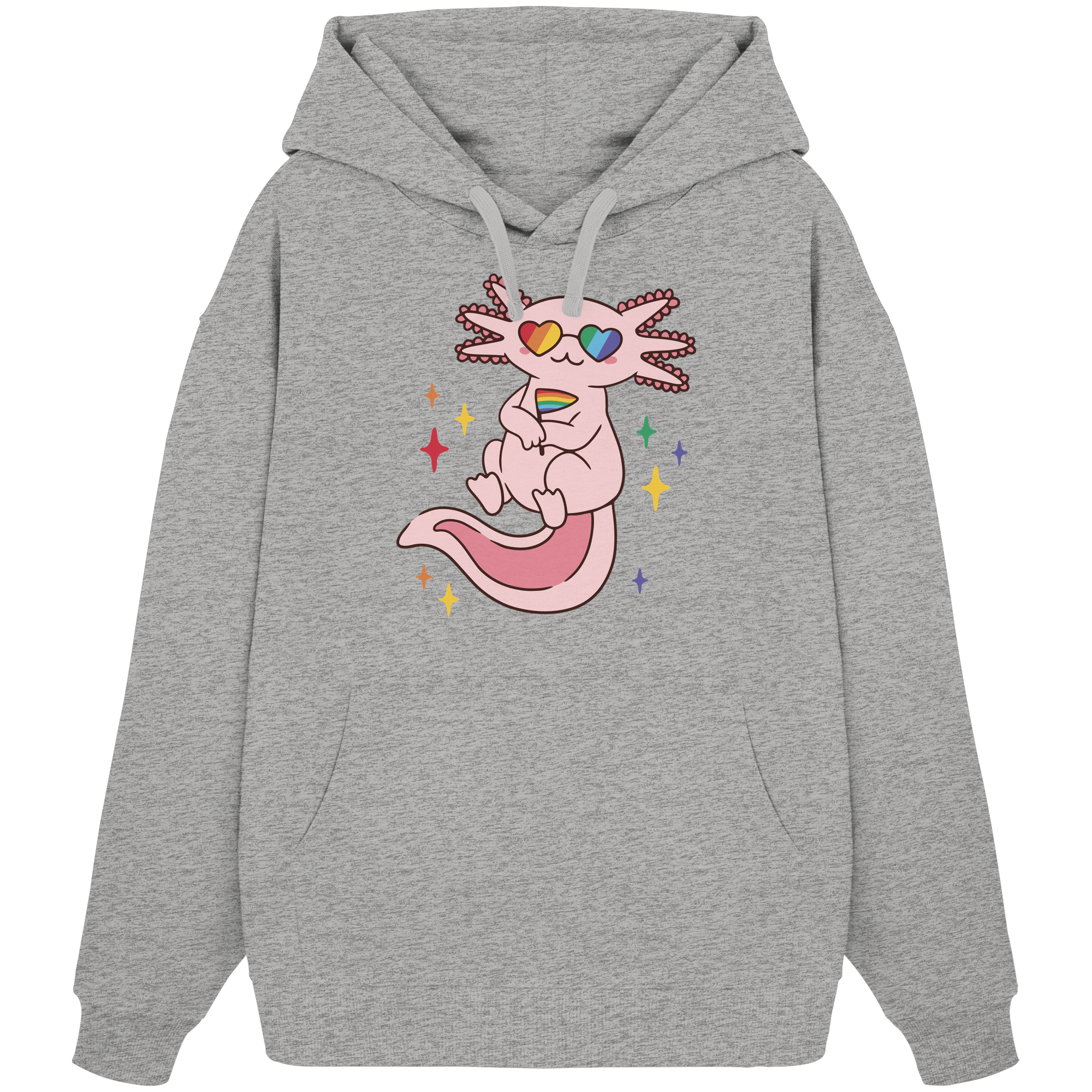 Big Pride Axolotl - Organic Oversize Hoodie