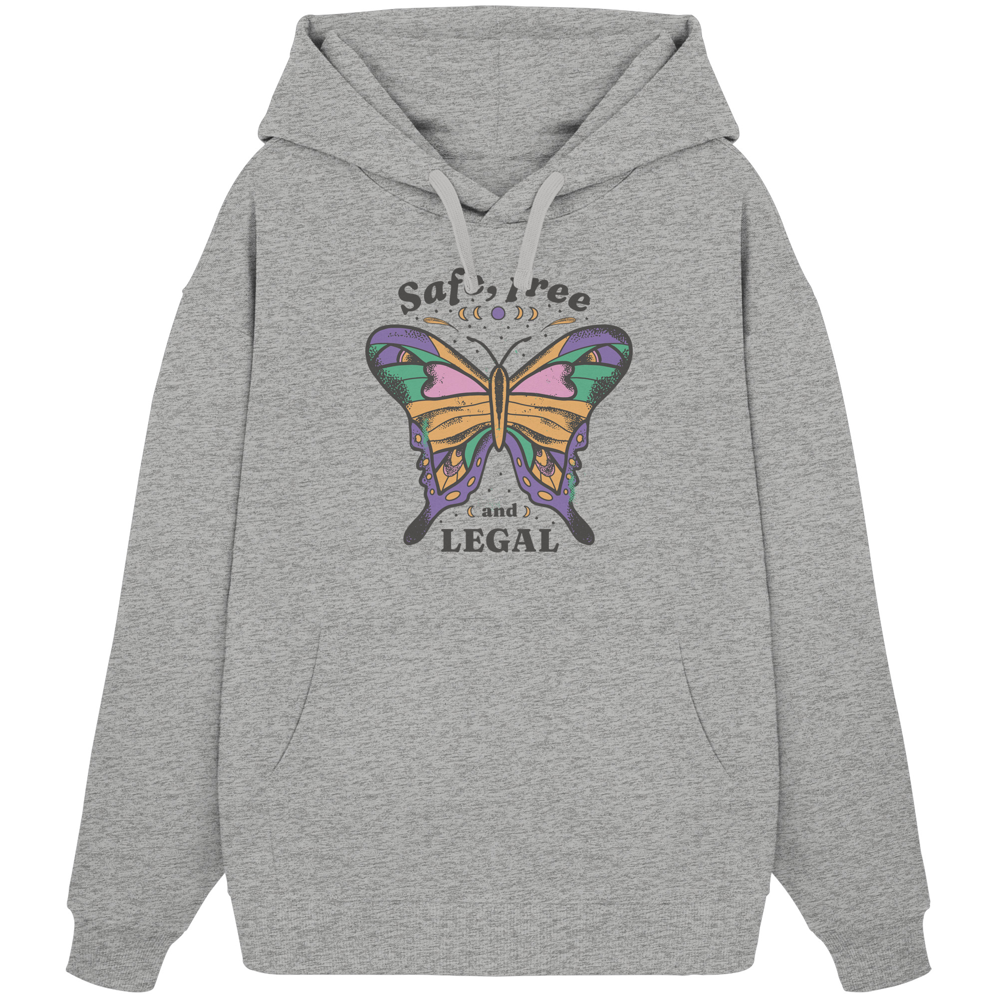 Safe Free Legal "Schmetterling Edition" - Organic Oversize Hoodie