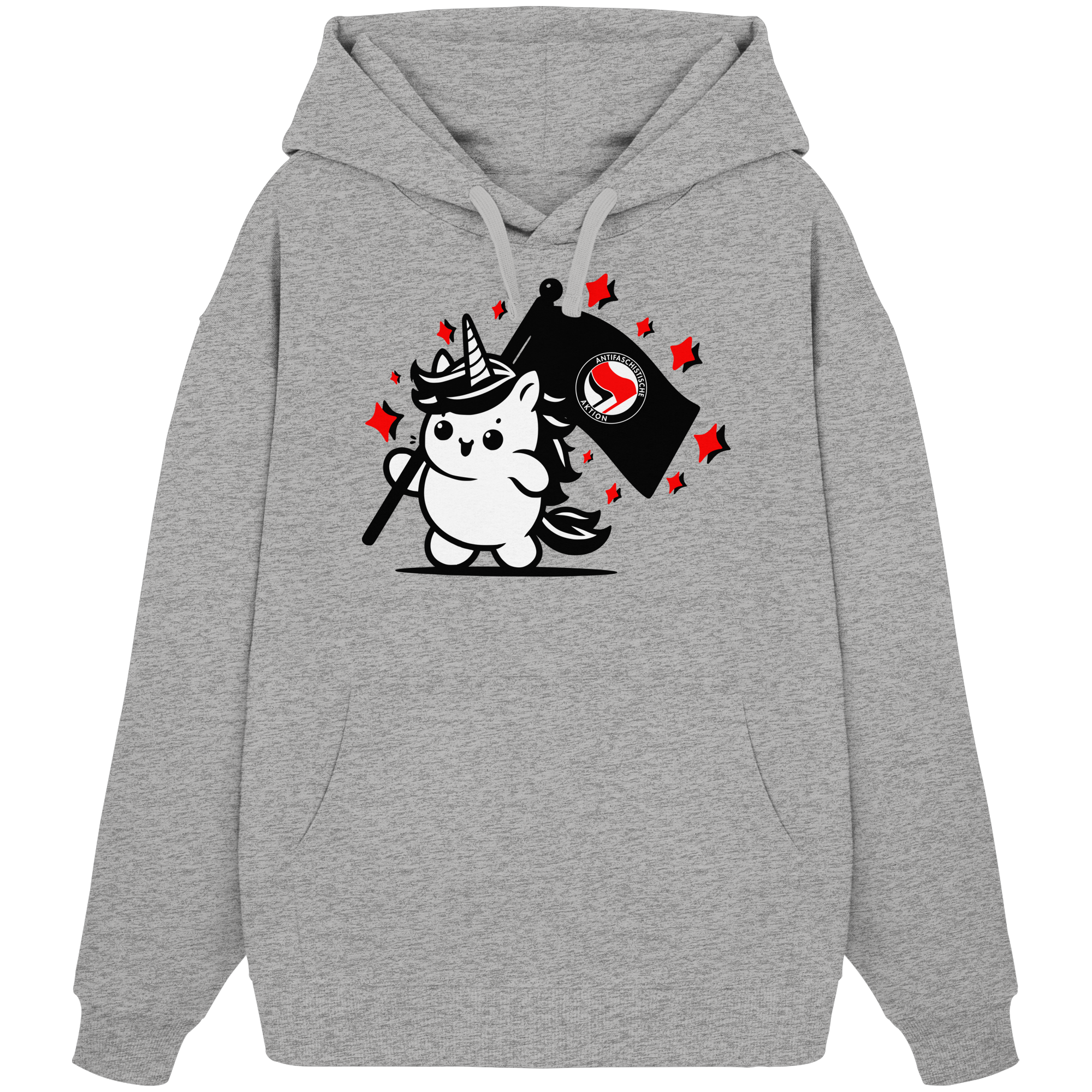 Einhorn Antifa - Organic Oversize Hoodie
