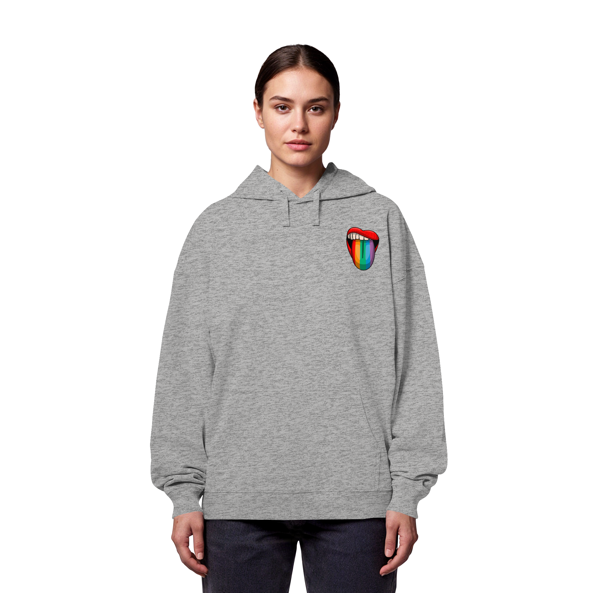Speak Up or Shut Up Backprint - Organic Oversize Hoodie