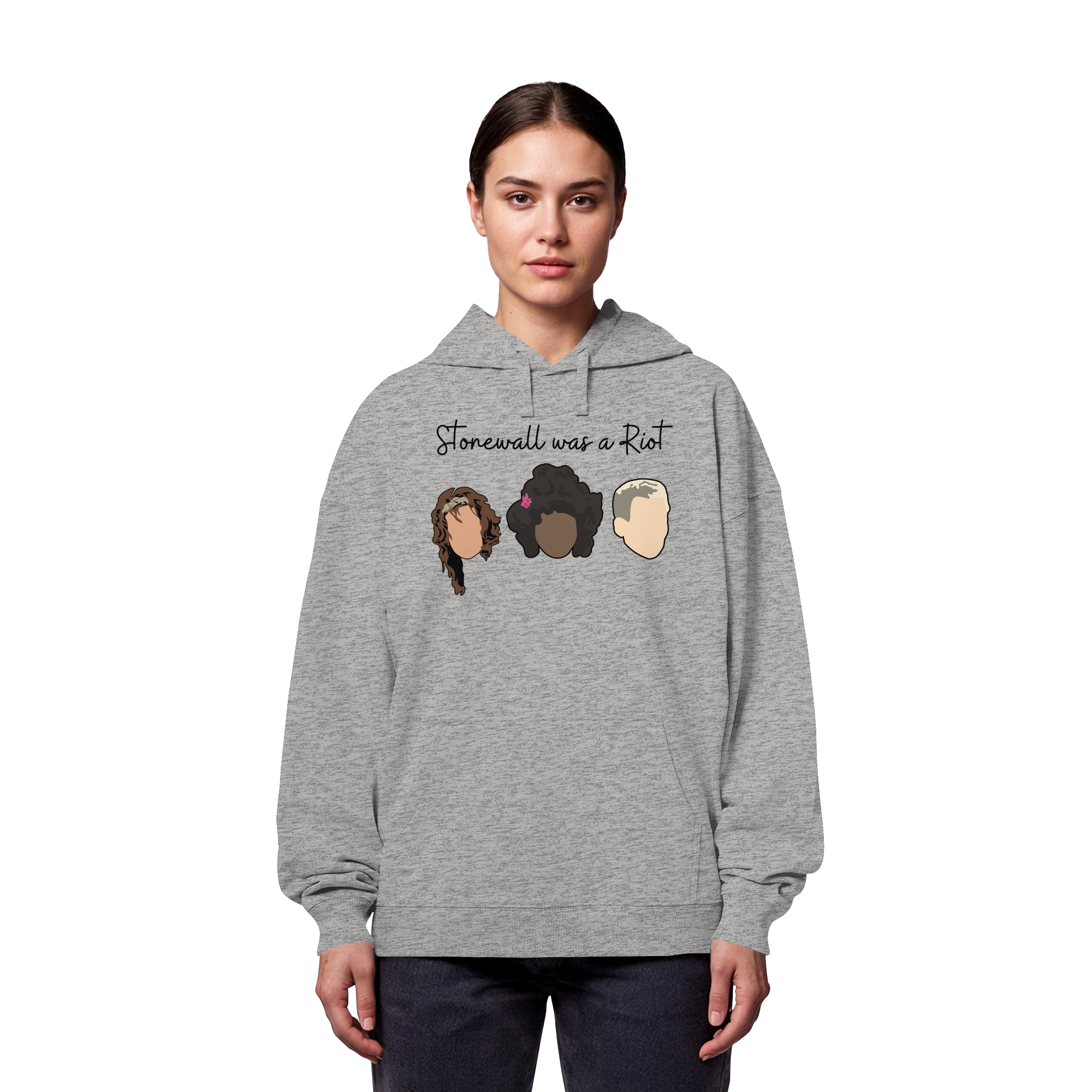 Stonewall was a Riot "Icons Edition" (hell) - Organic Oversize Hoodie