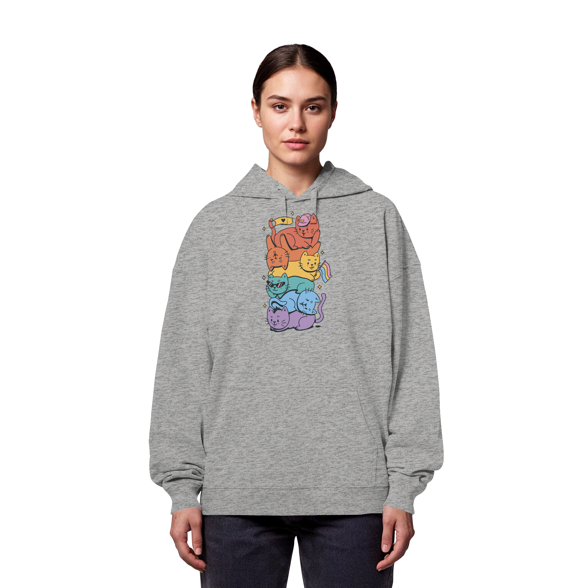 LGBTQ+ Katzen - Organic Oversize Hoodie