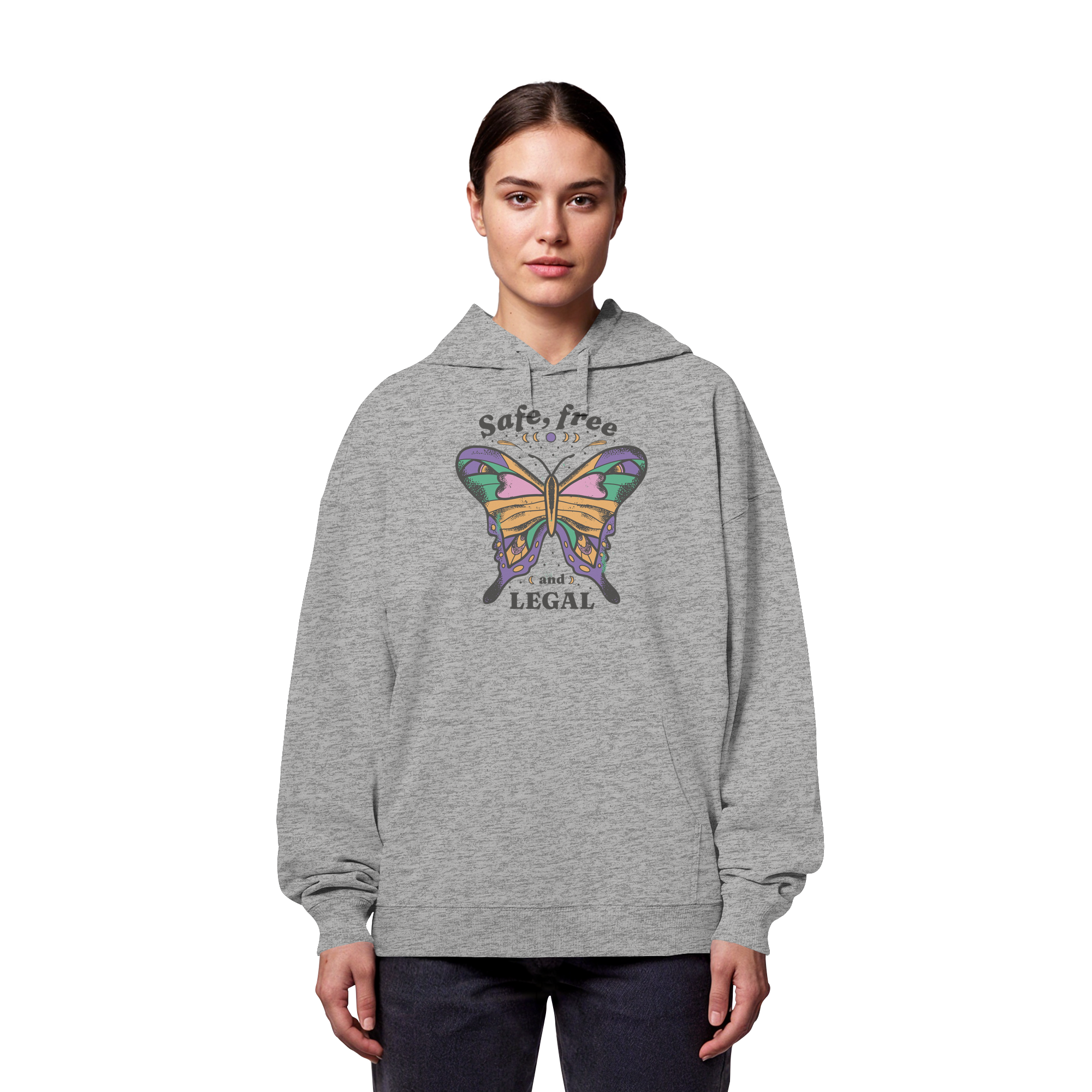 Safe Free Legal "Schmetterling Edition" - Organic Oversize Hoodie