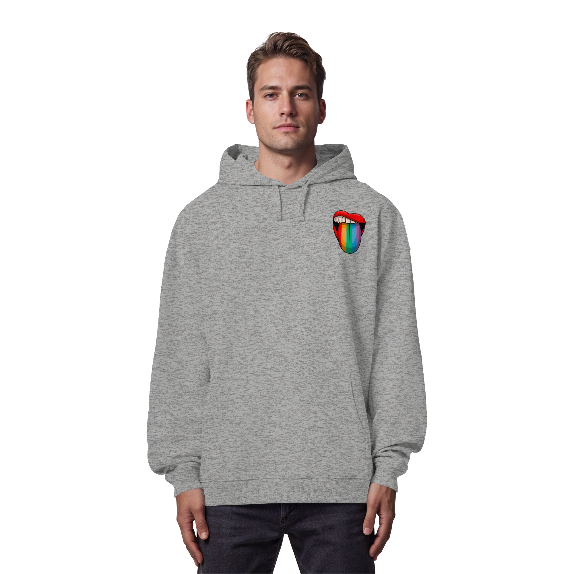 Speak Up or Shut Up Backprint - Organic Oversize Hoodie