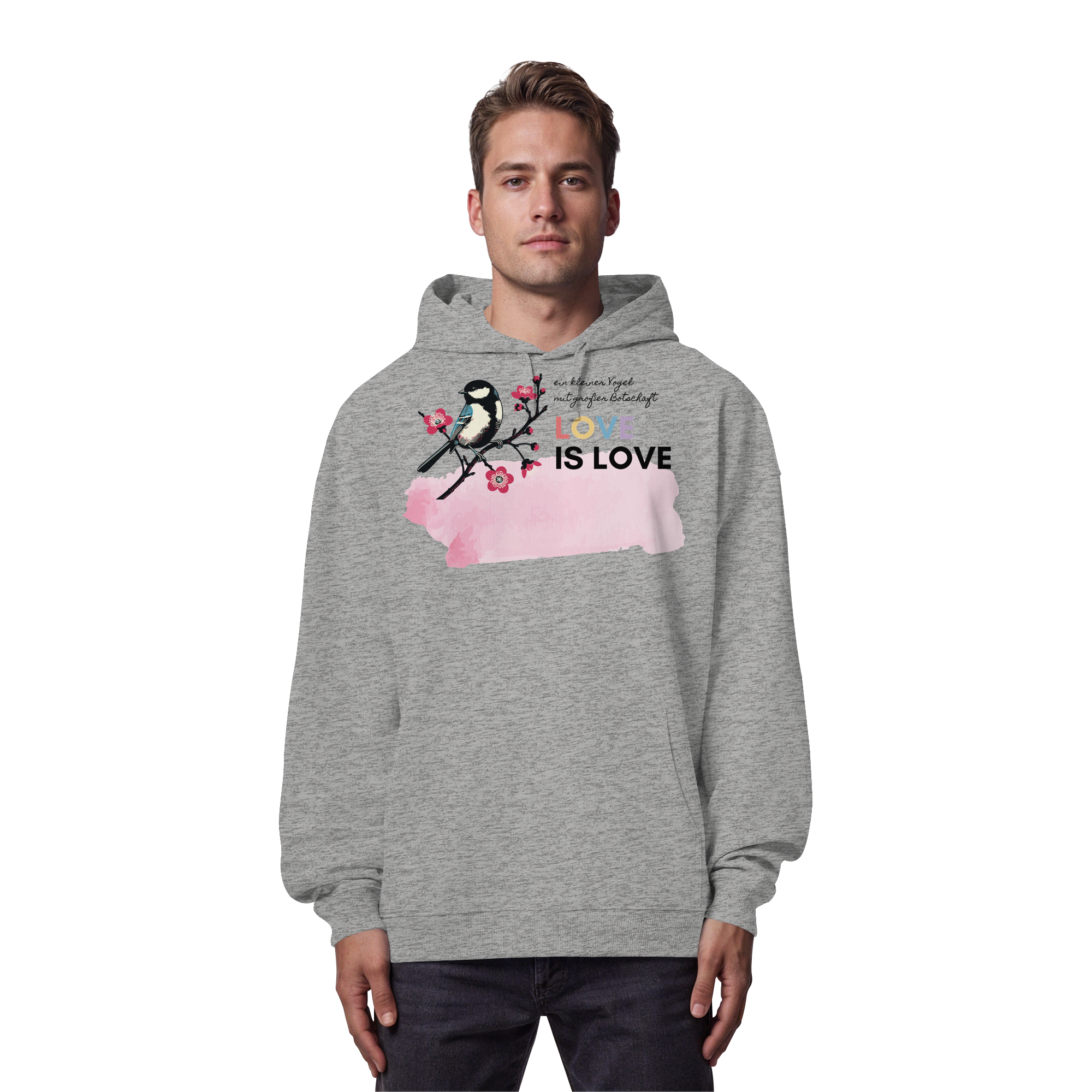 Kleine Flügel, große Botschaft - Organic Oversize Hoodie