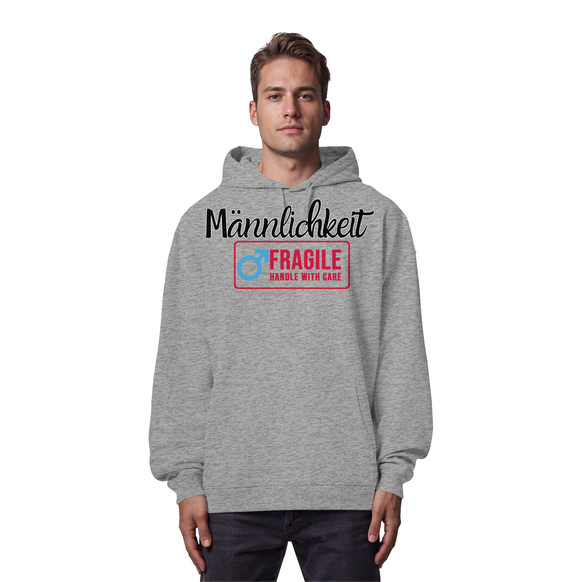 Männlichkeit: Handle with Care - Organic Oversize Hoodie
