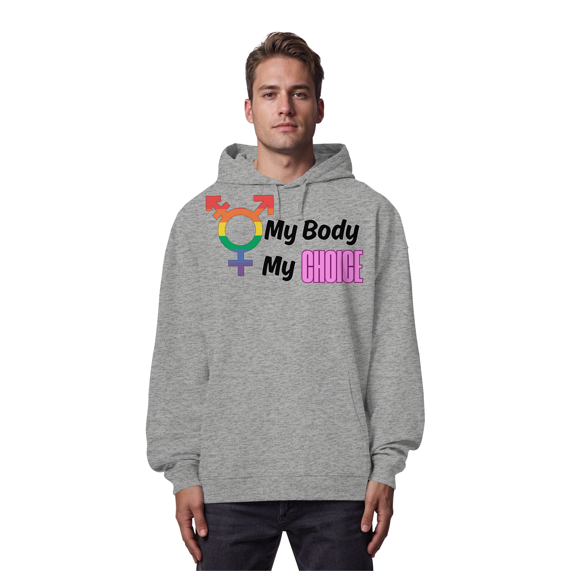 My Body My Choice "Rainbow Resistance Edition" - Organic Oversize Hoodie