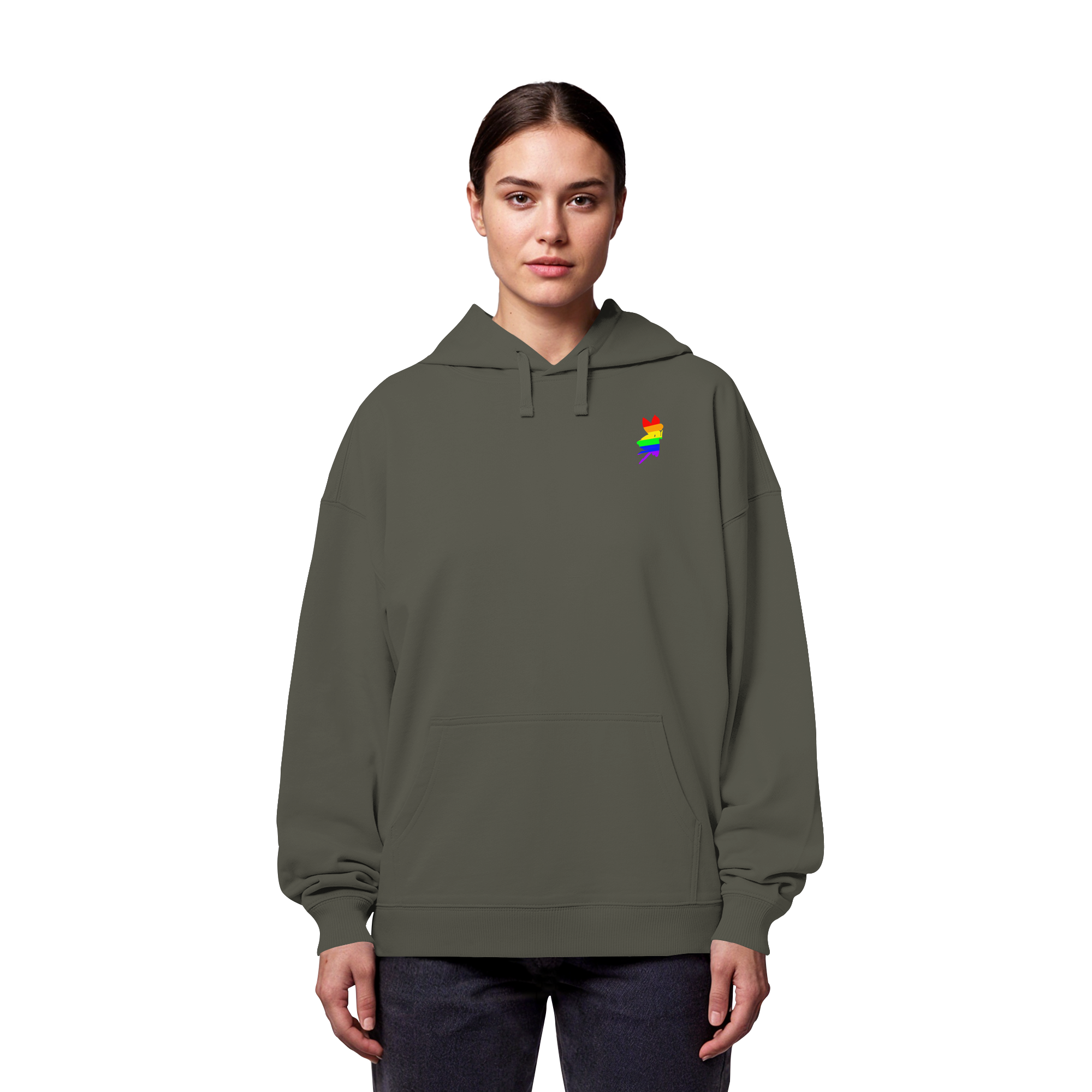 Regenbogen Fee - Organic Oversize Hoodie