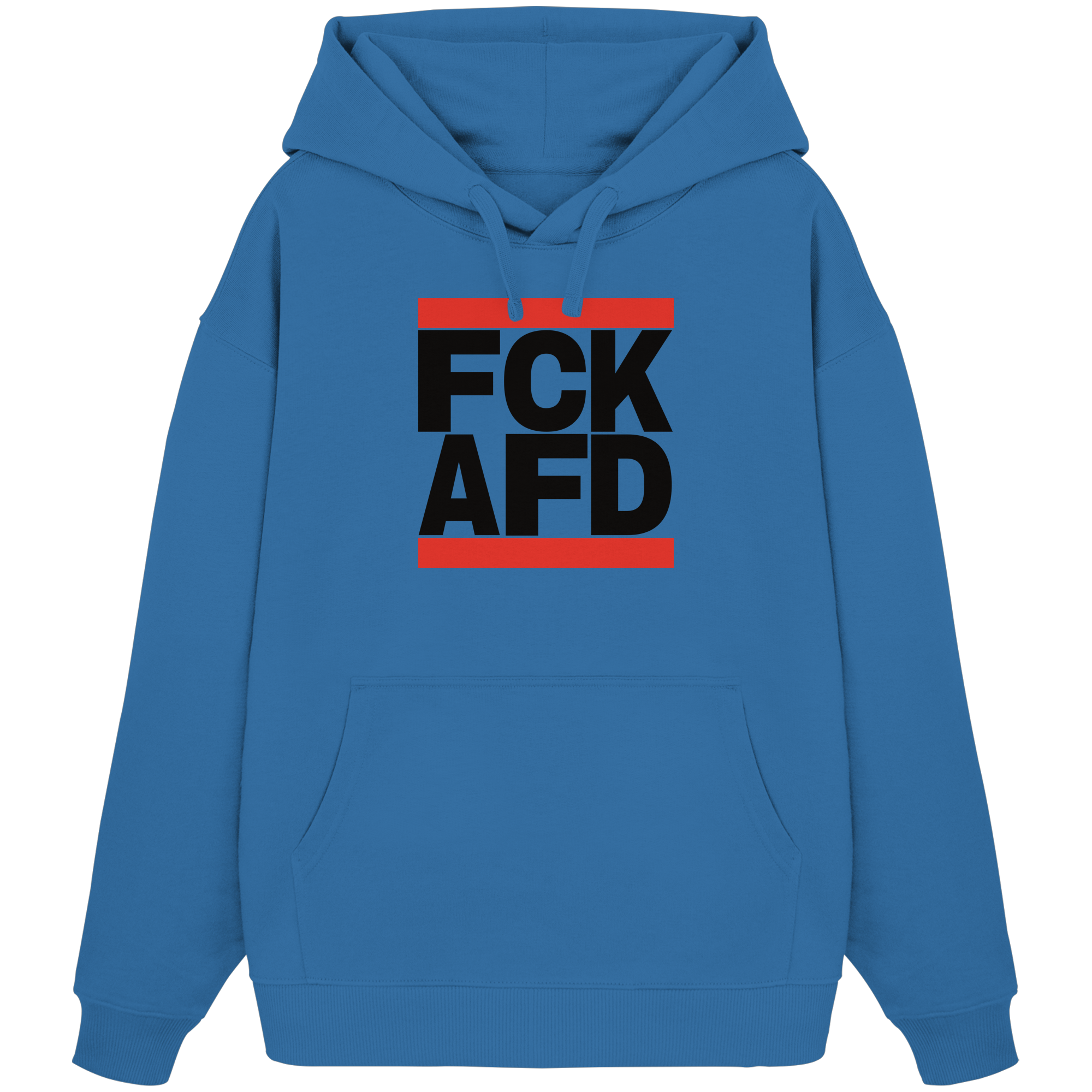 FCK AFD (schwarze Schrift) - Organic Oversize Hoodie