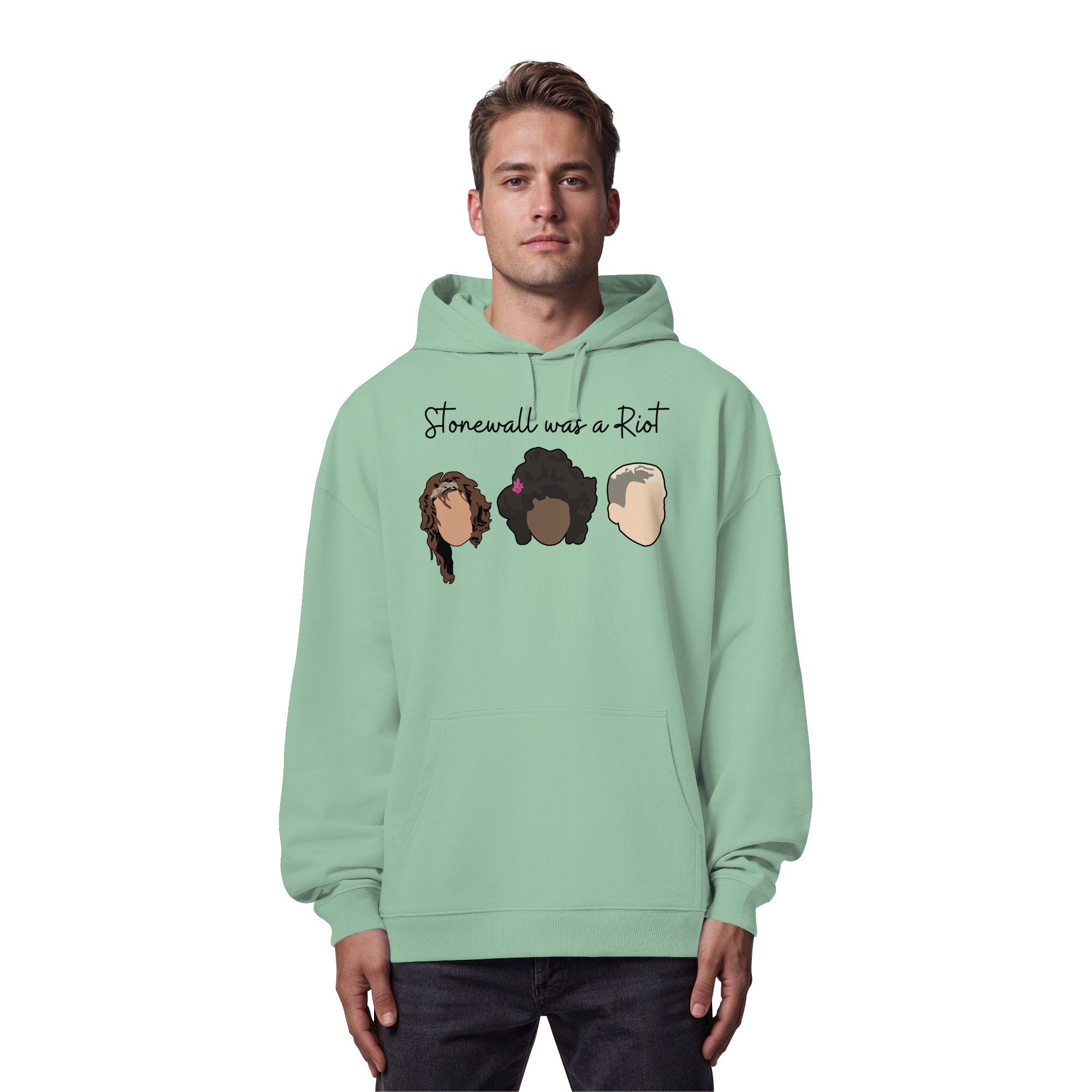 Stonewall was a Riot "Icons Edition" (hell) - Organic Oversize Hoodie
