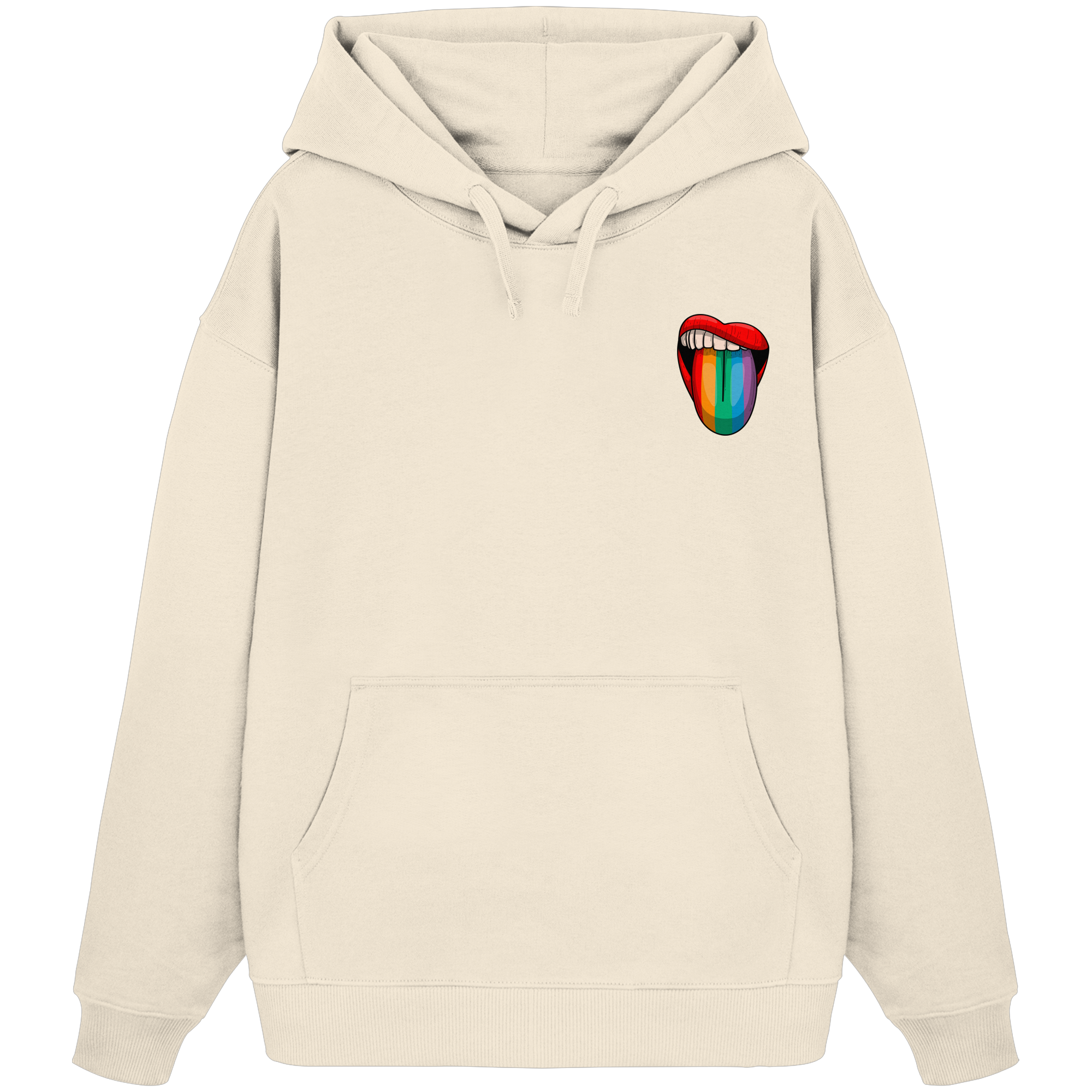 Speak Up or Shut Up Backprint - Organic Oversize Hoodie