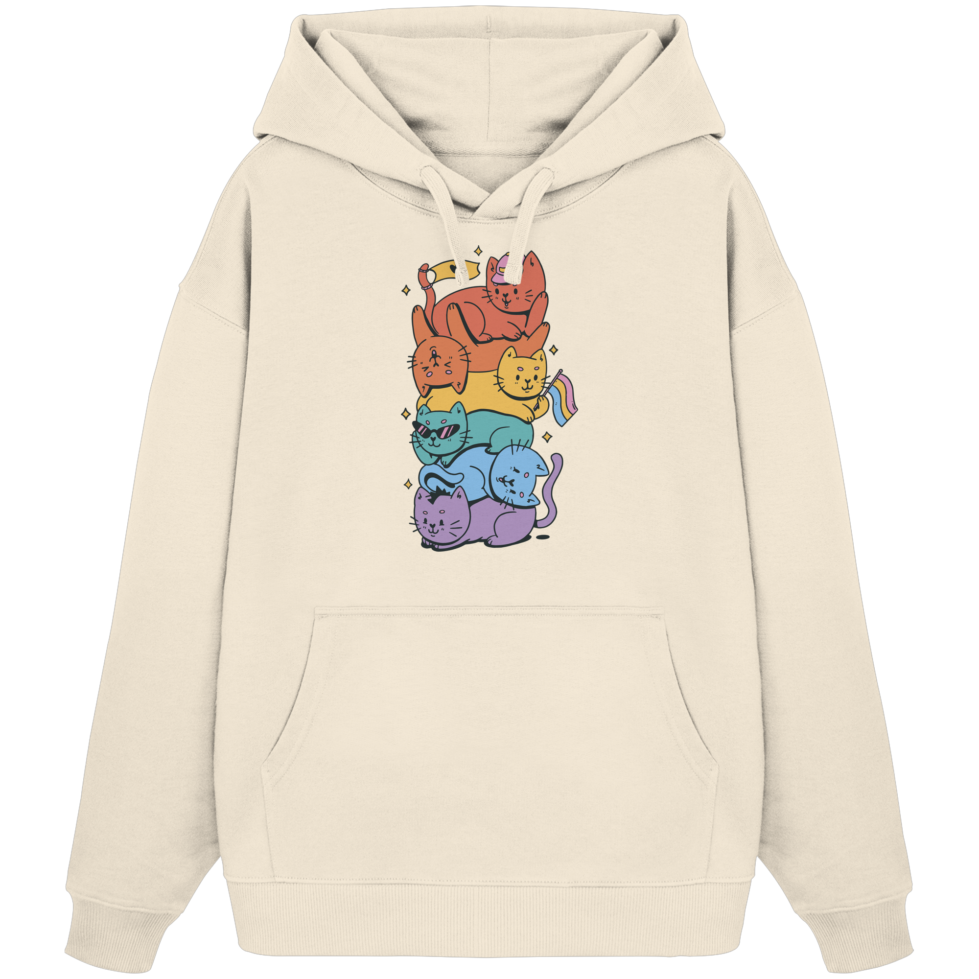 LGBTQ+ Katzen - Organic Oversize Hoodie