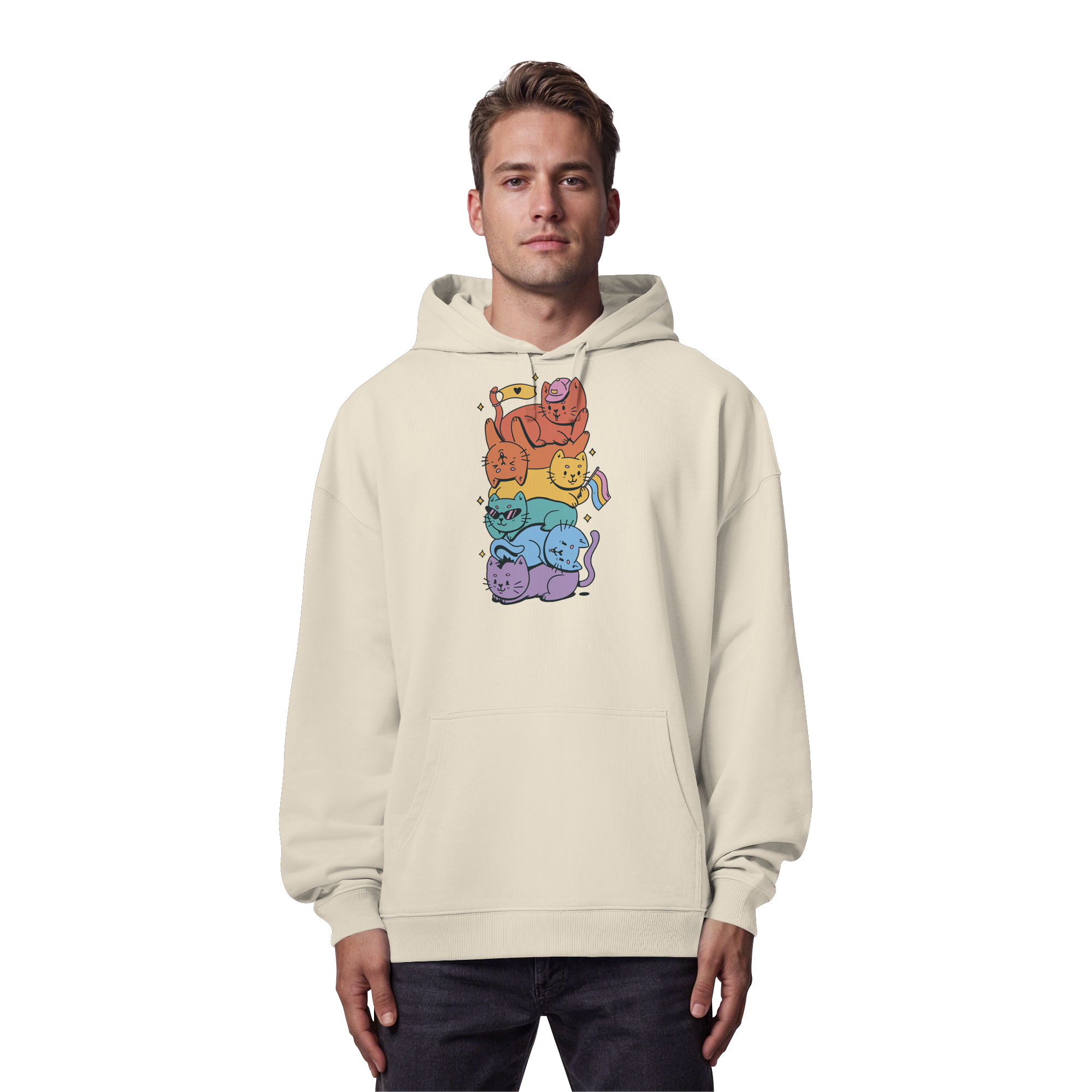 LGBTQ+ Katzen - Organic Oversize Hoodie