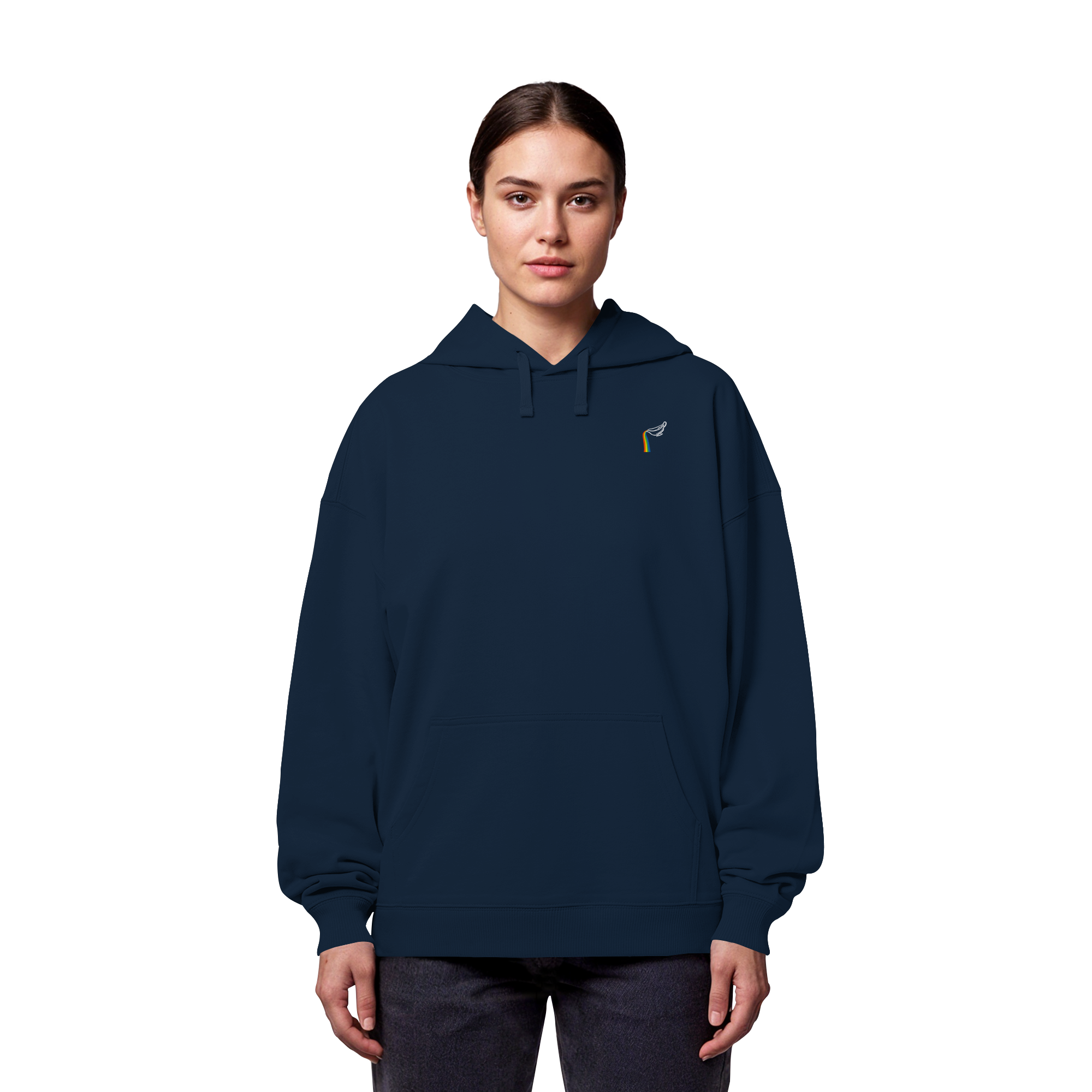 Regenbogen Soße: Sauciere - Organic Oversize Hoodie (Stick)