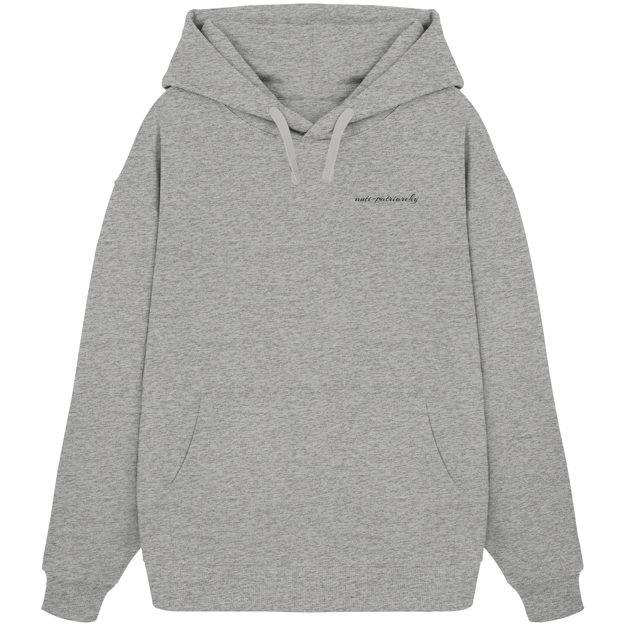 anti patriarchy - Organic Oversize Hoodie (Stick)