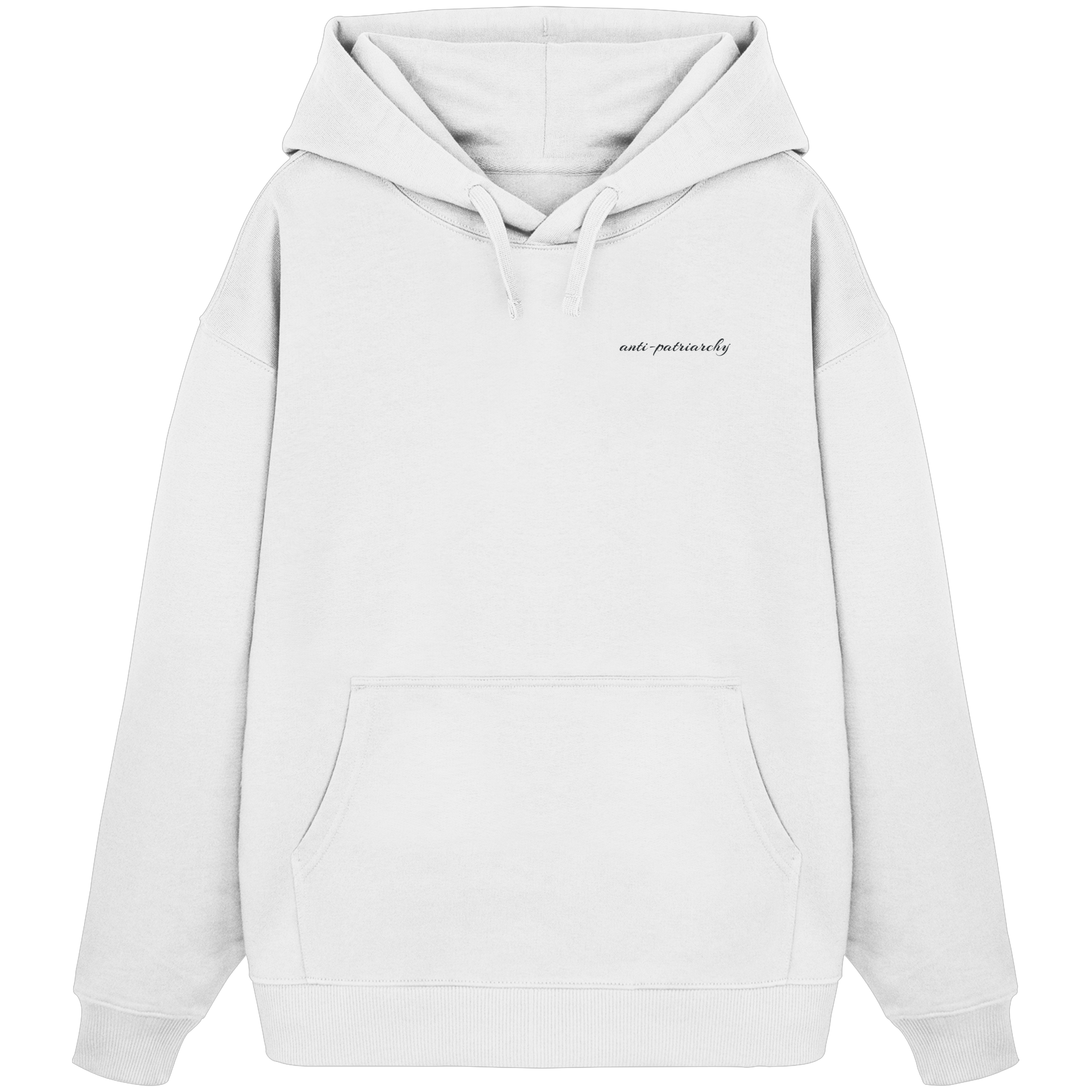 anti patriarchy - Organic Oversize Hoodie (Stick)