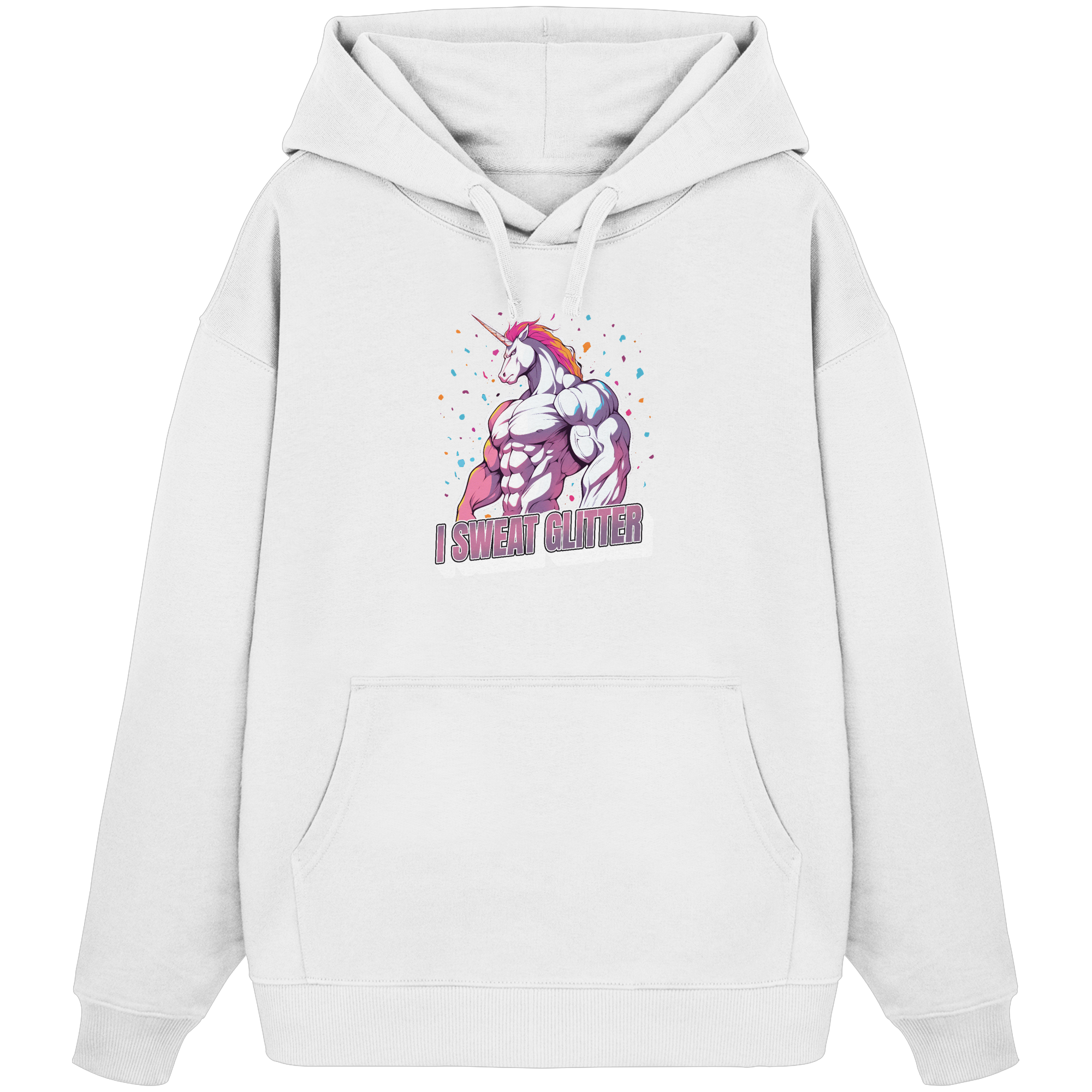 I sweat Glitter - Organic Oversize Hoodie