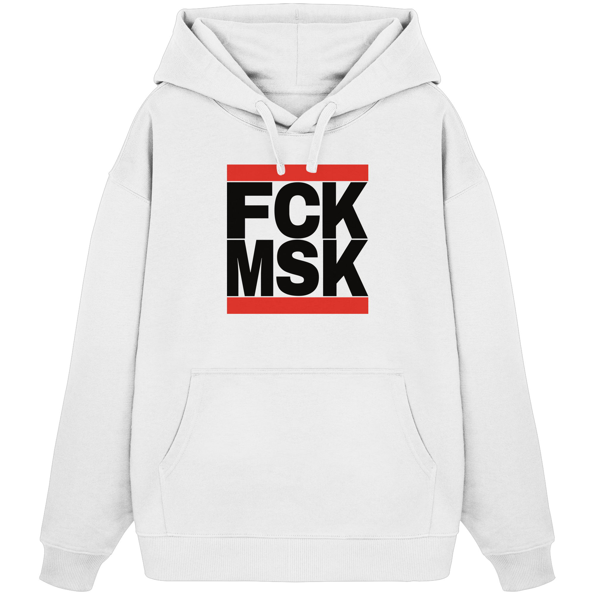 FCK MSK (schwarze Schrift) - Organic Oversize Hoodie