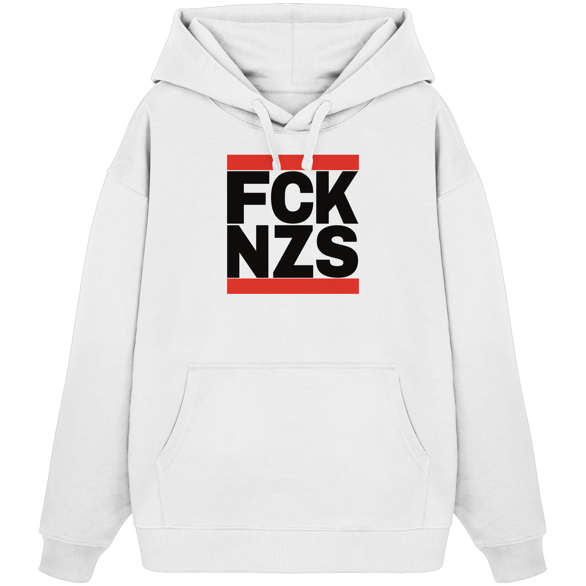 FCK NZS (schwarze Schrift) - Organic Oversize Hoodie